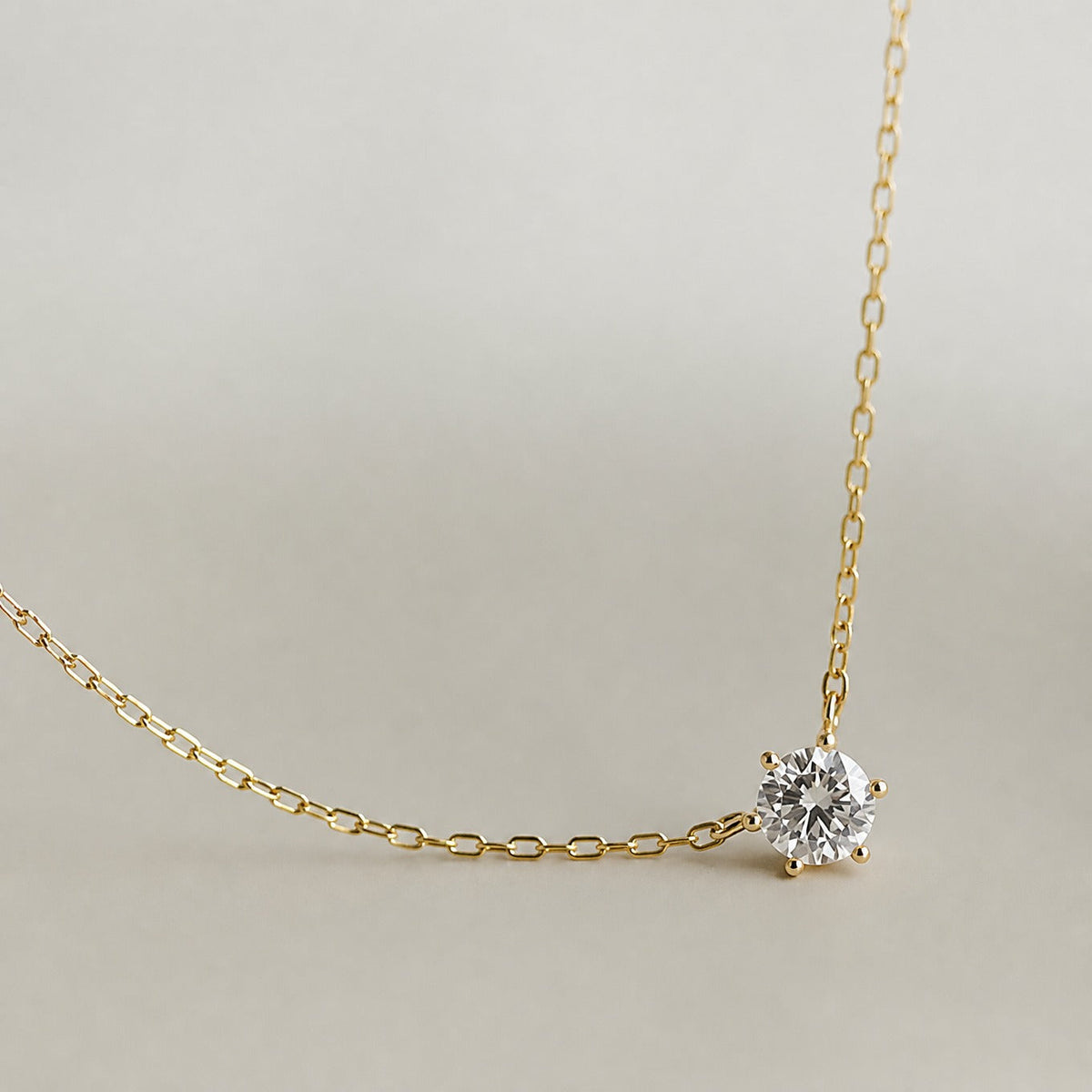 Timeless Zircon Gold Necklace