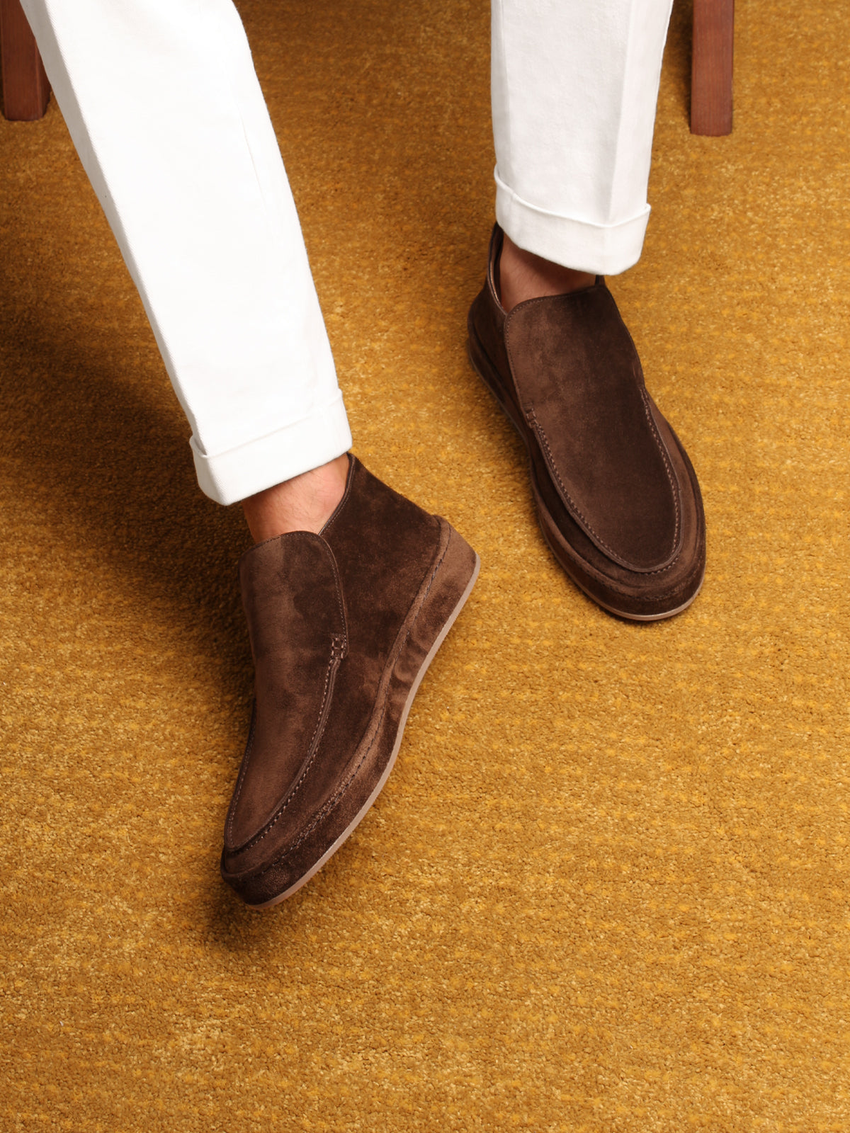 Montevico Capitale City Suede Loafer Chocolate
