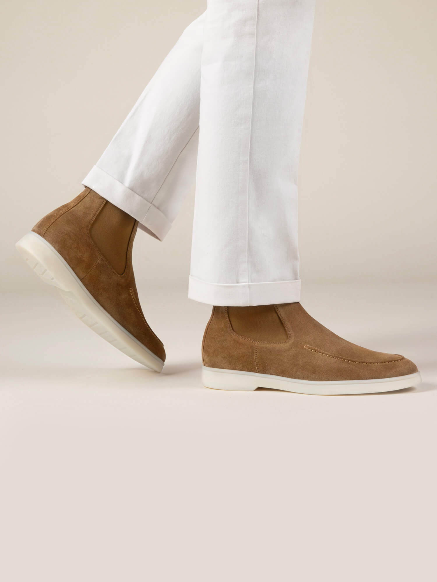 Mayfair Chelsea Boots Beige