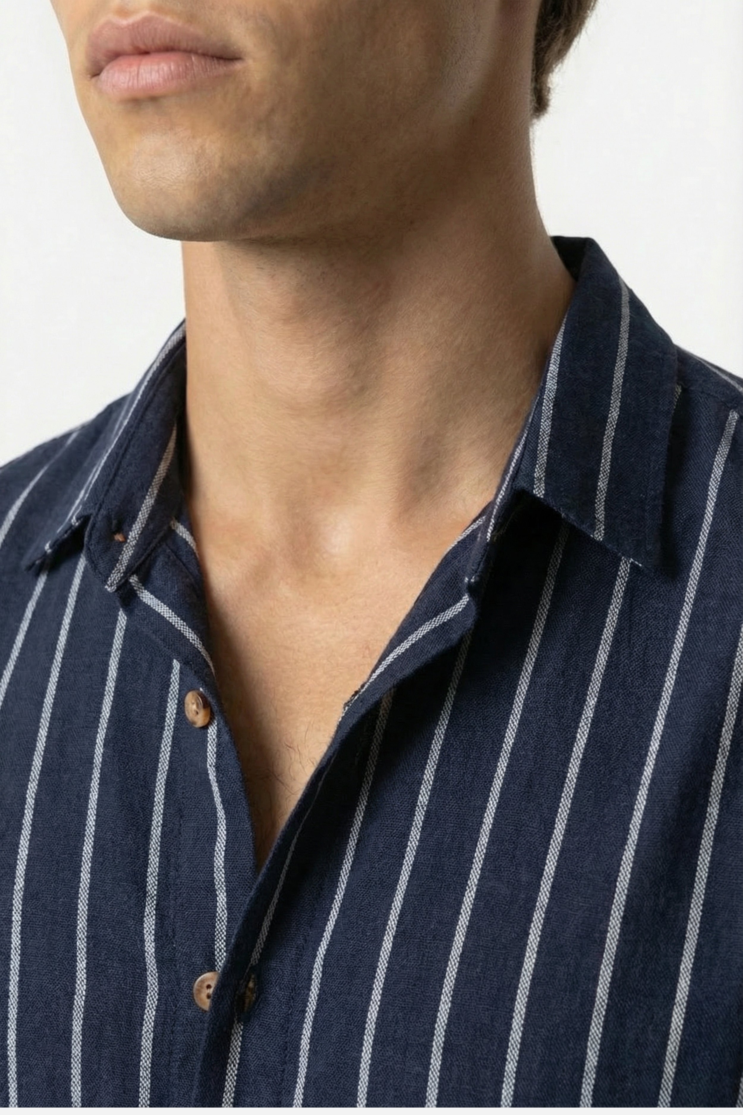 Riviera Stripe Shirt Navy