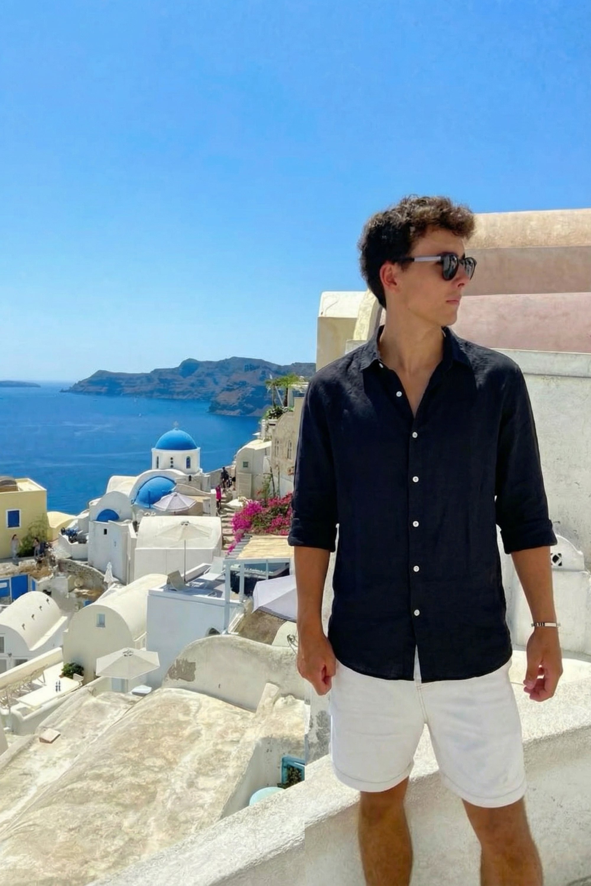 Coastal Linen Shirt Black