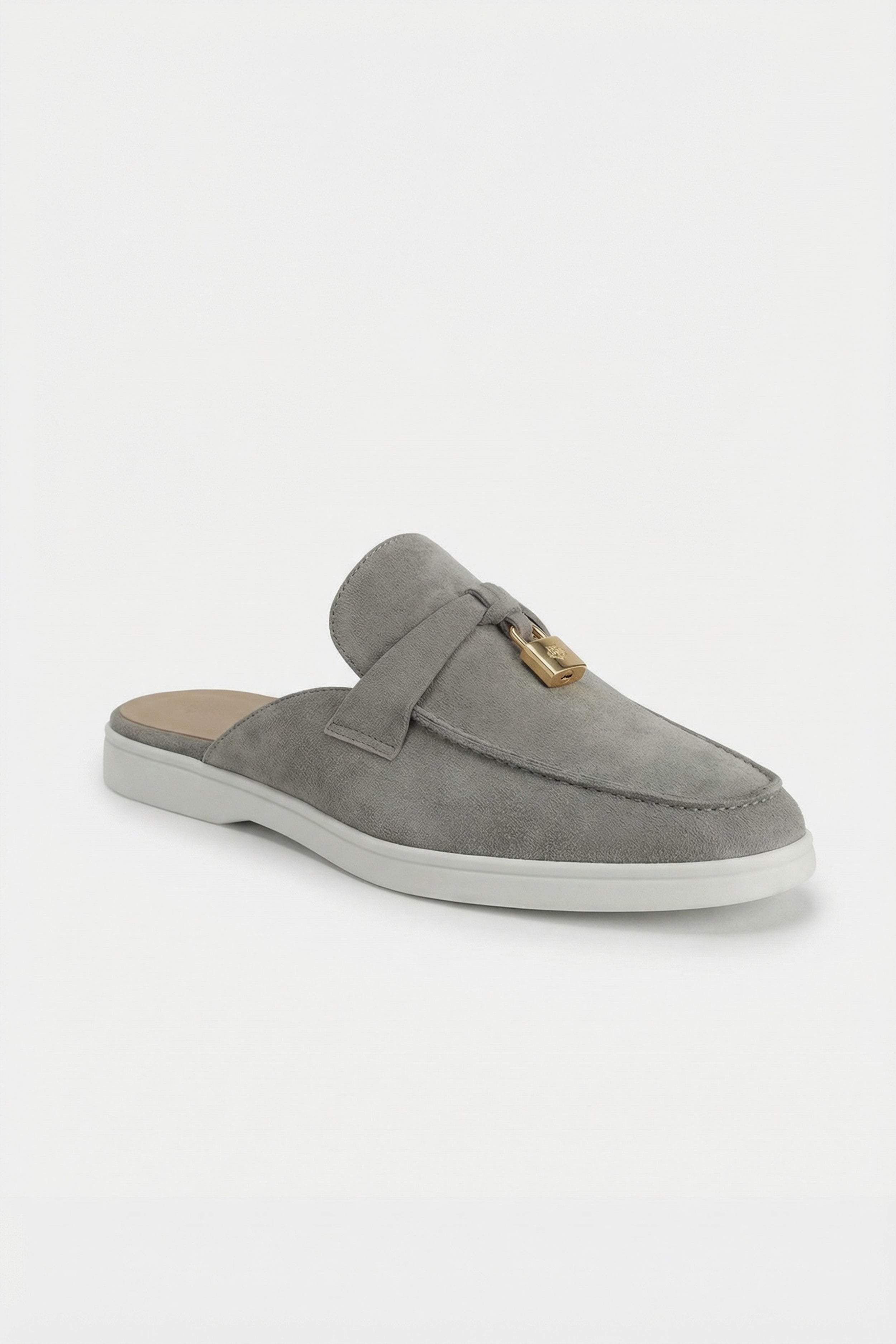 Portobello Suede Mule Grey