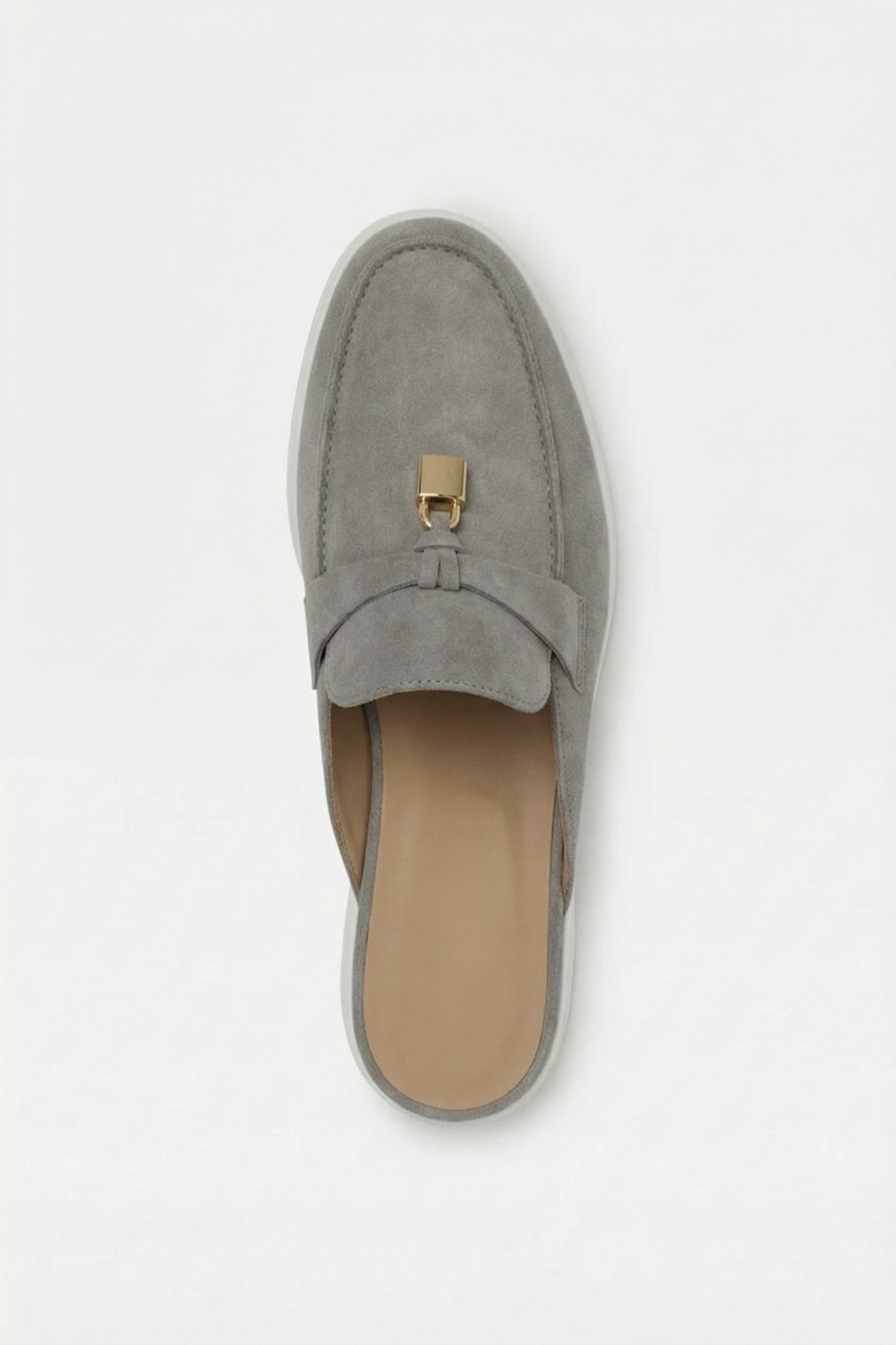Portobello Suede Mule Grey