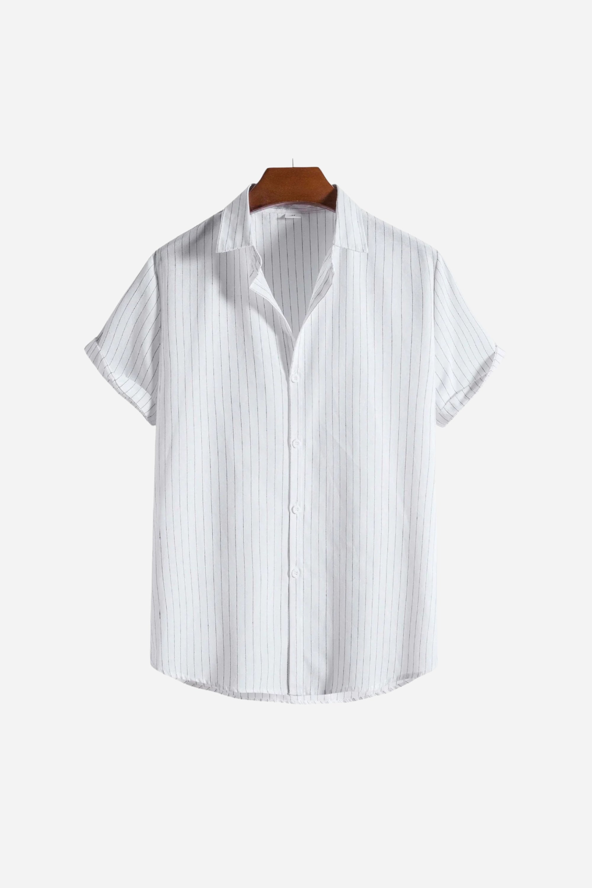 Mayfair striped button-up shirt White