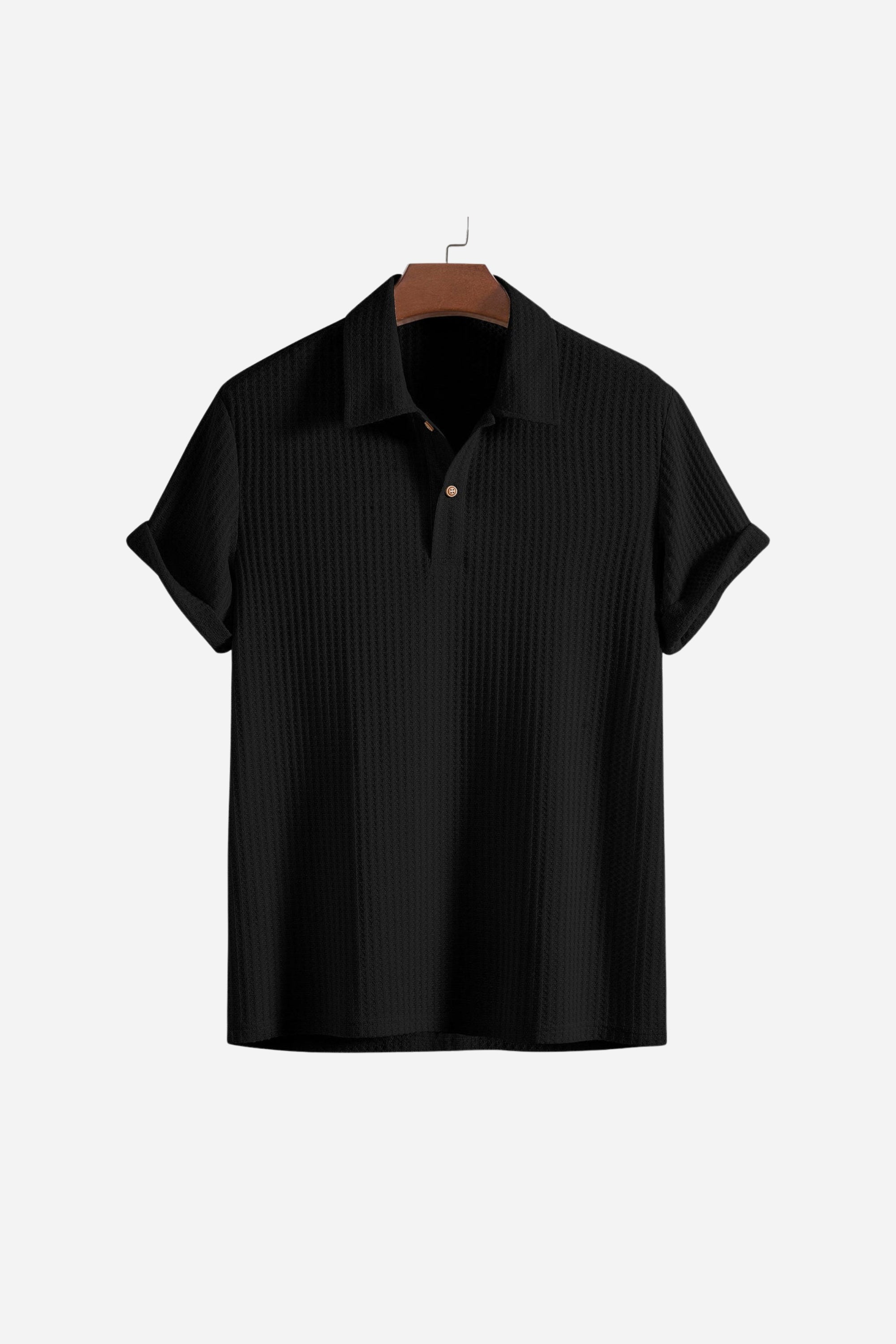 Riviera Knit Polo Black