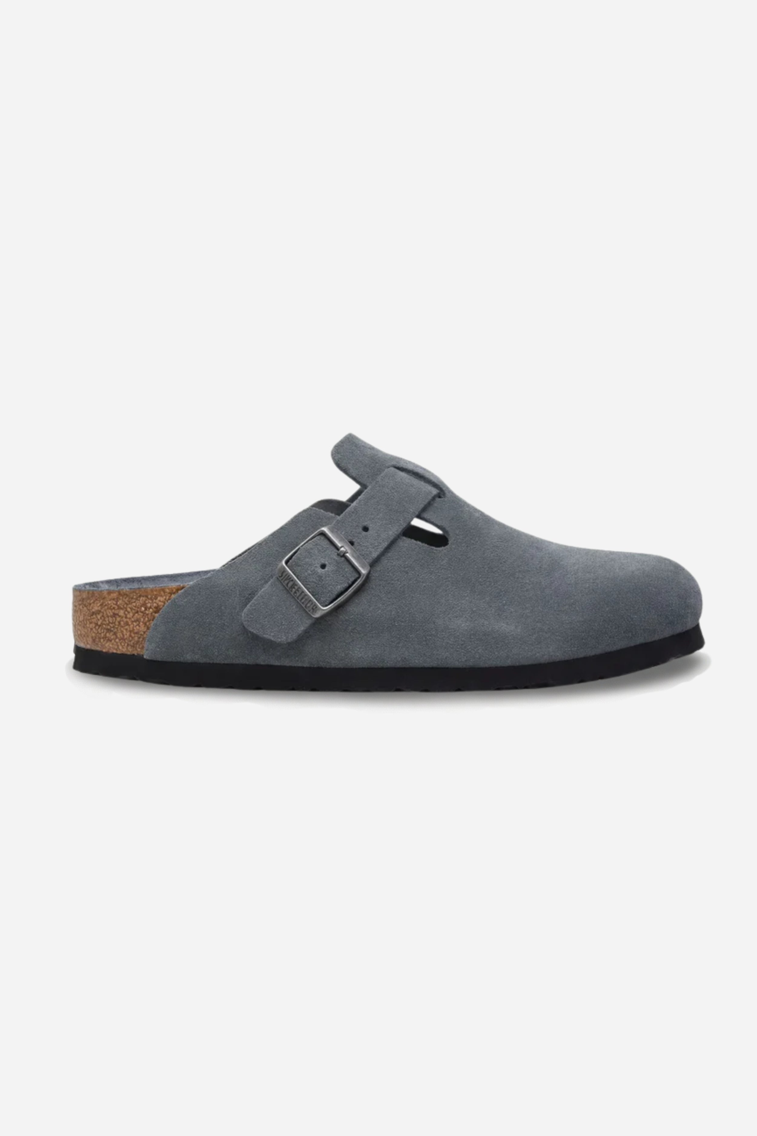 Mayfair Calfsuede Clog Stone Gray