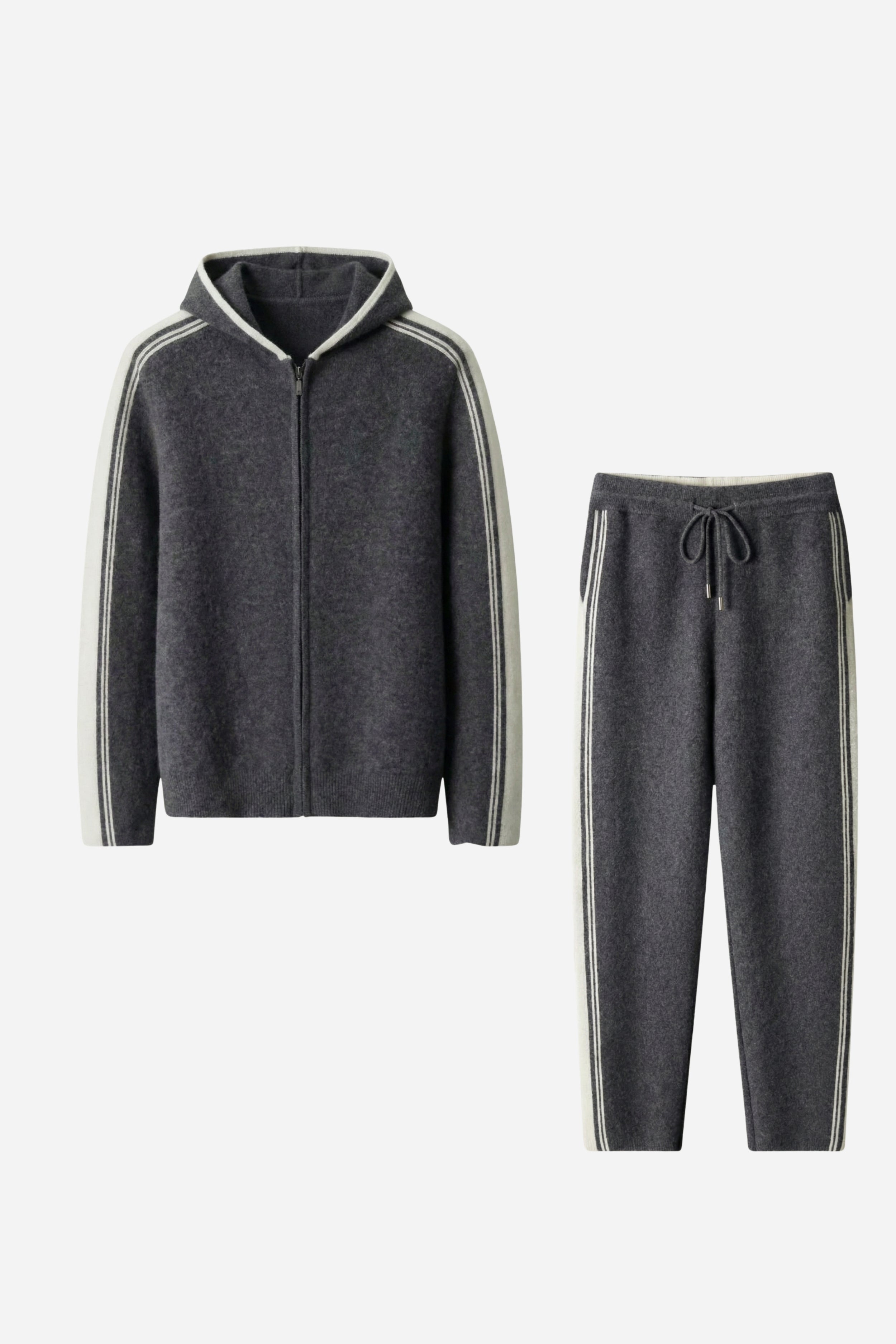 Mayfair Cashmere Leisure Set Stone Grey