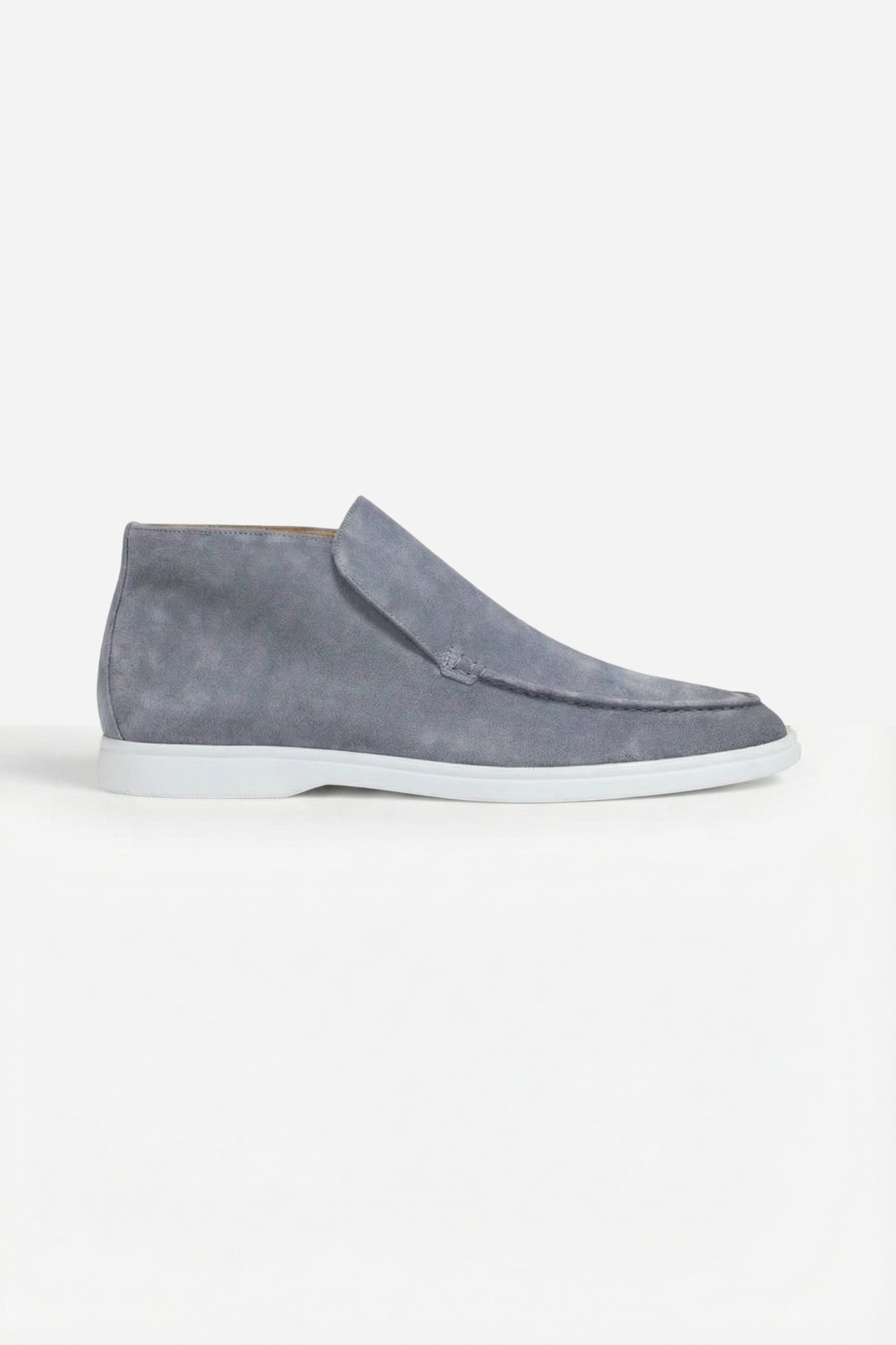Captial Suede Loafer Baby Blue