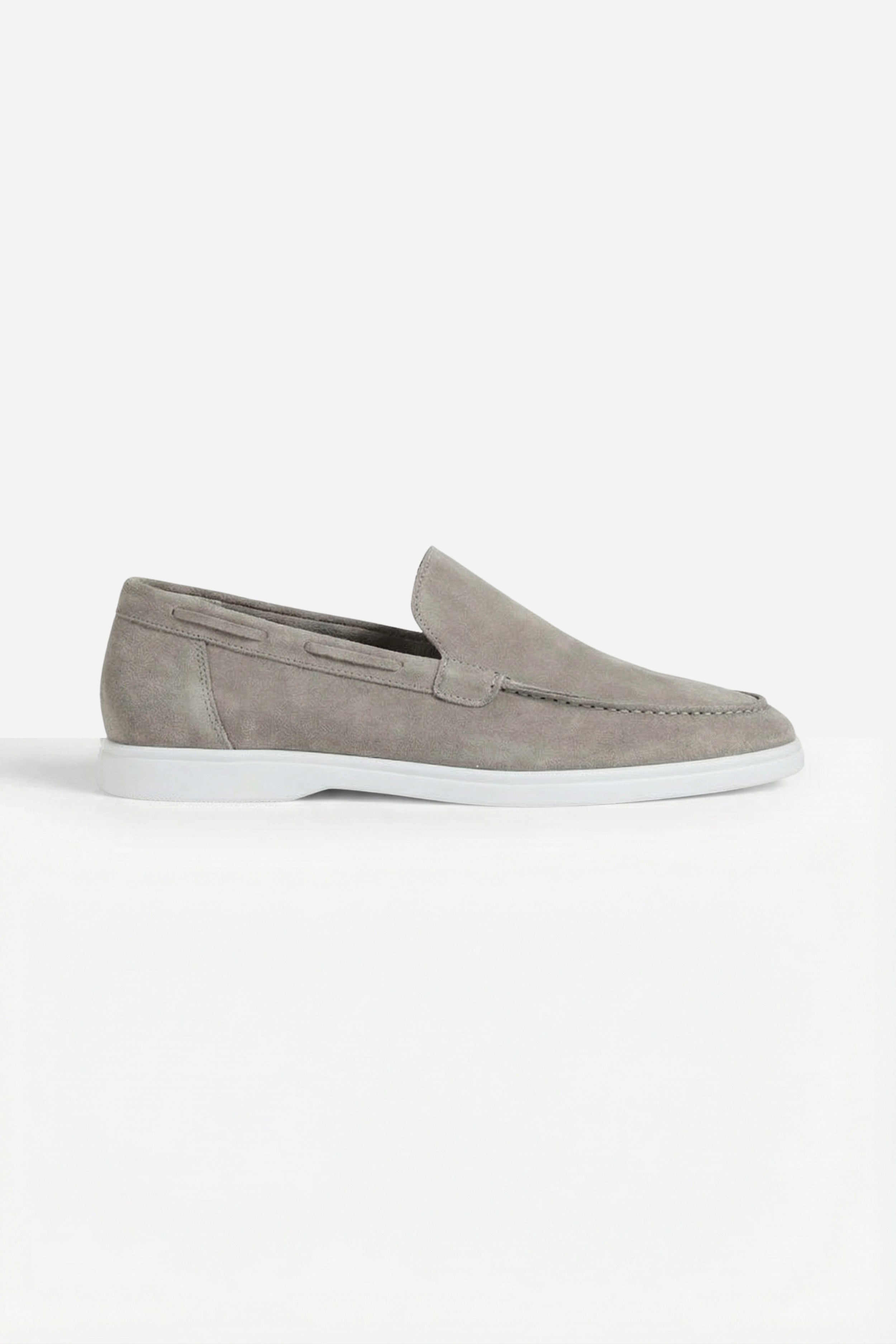 Classic Suede Loafer Grey