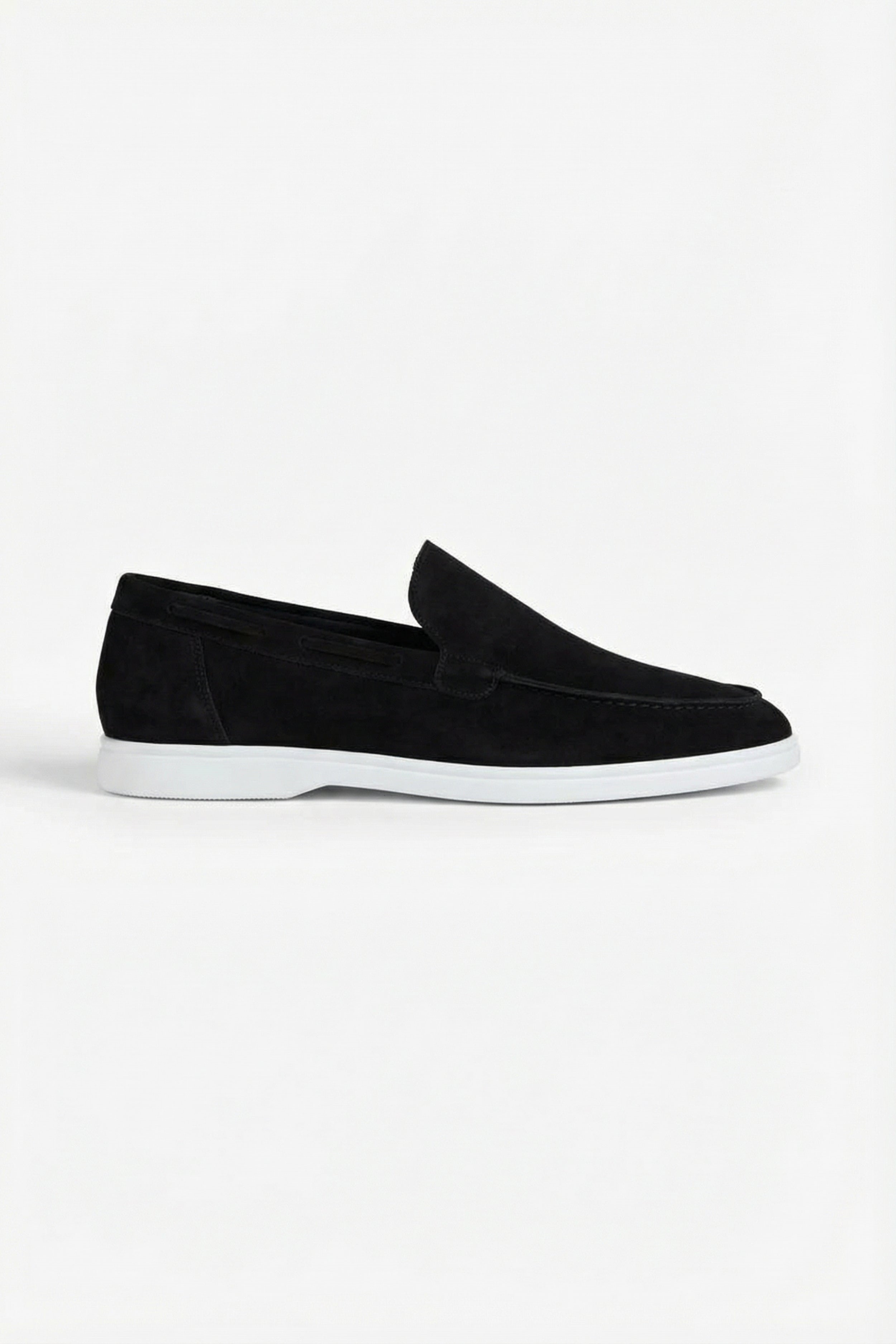 Classic Suede Loafer Black