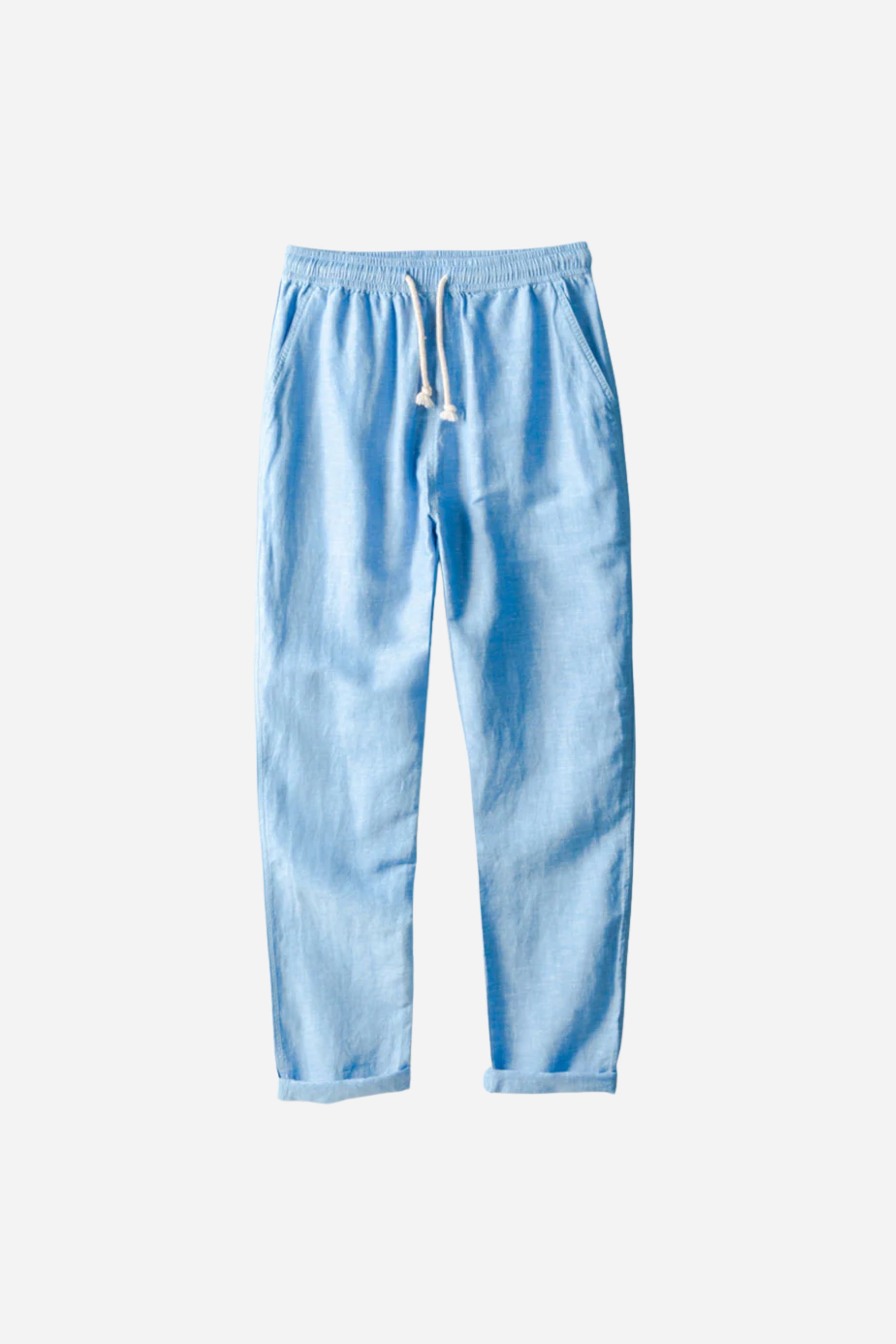 Mayfair Linen Trousers Blue