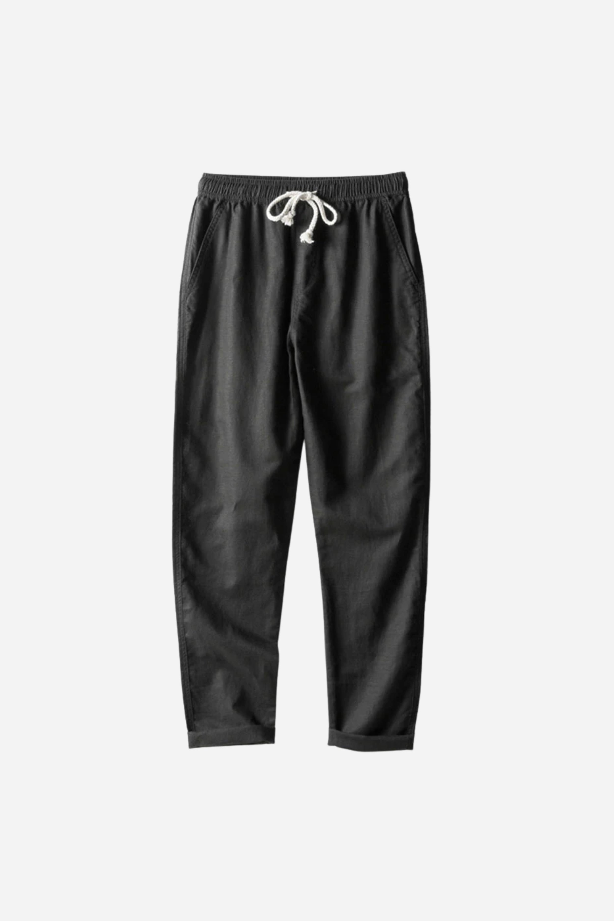 Mayfair Linen Trousers Black