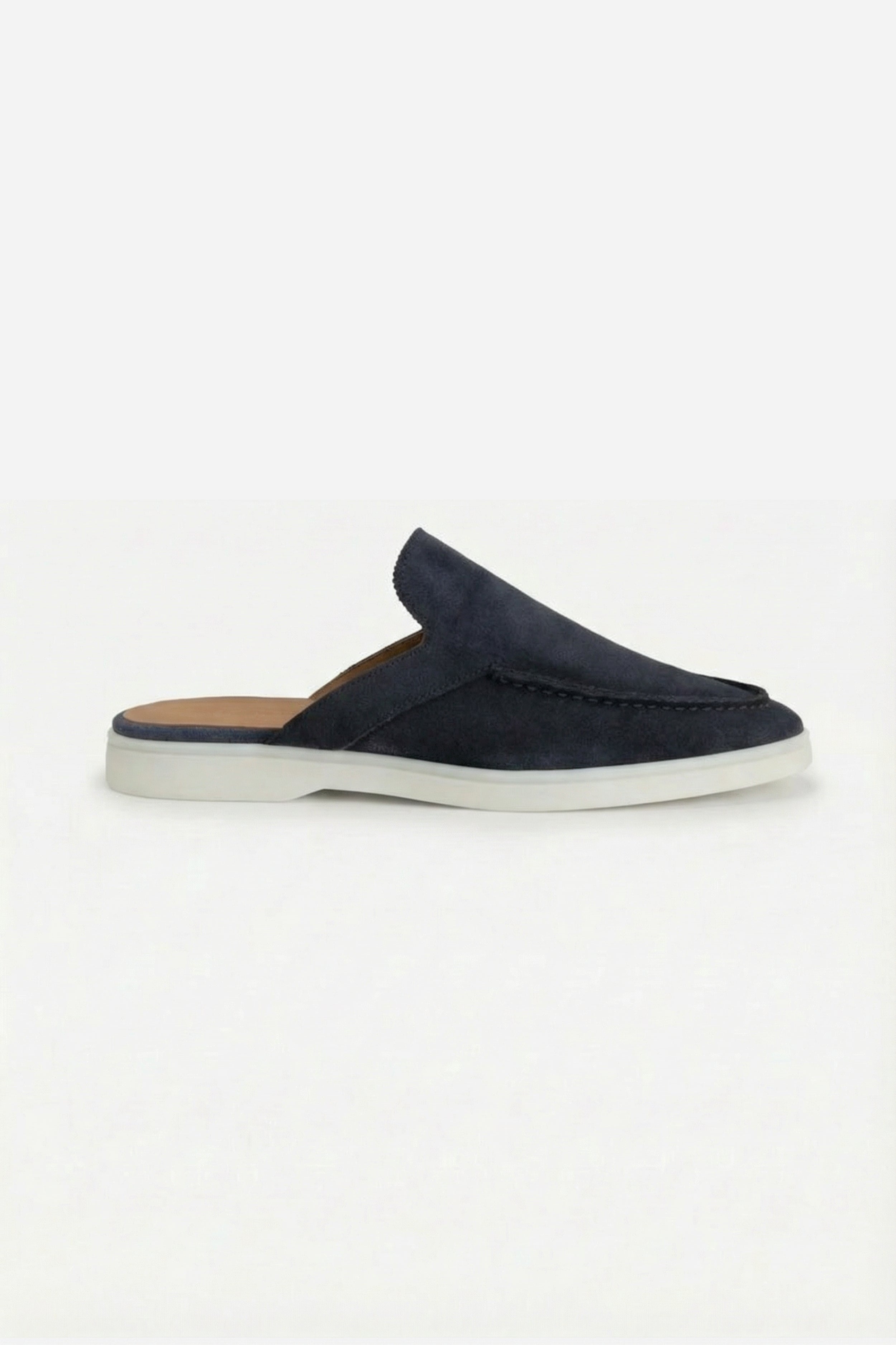 Positano Suede Mule Navy