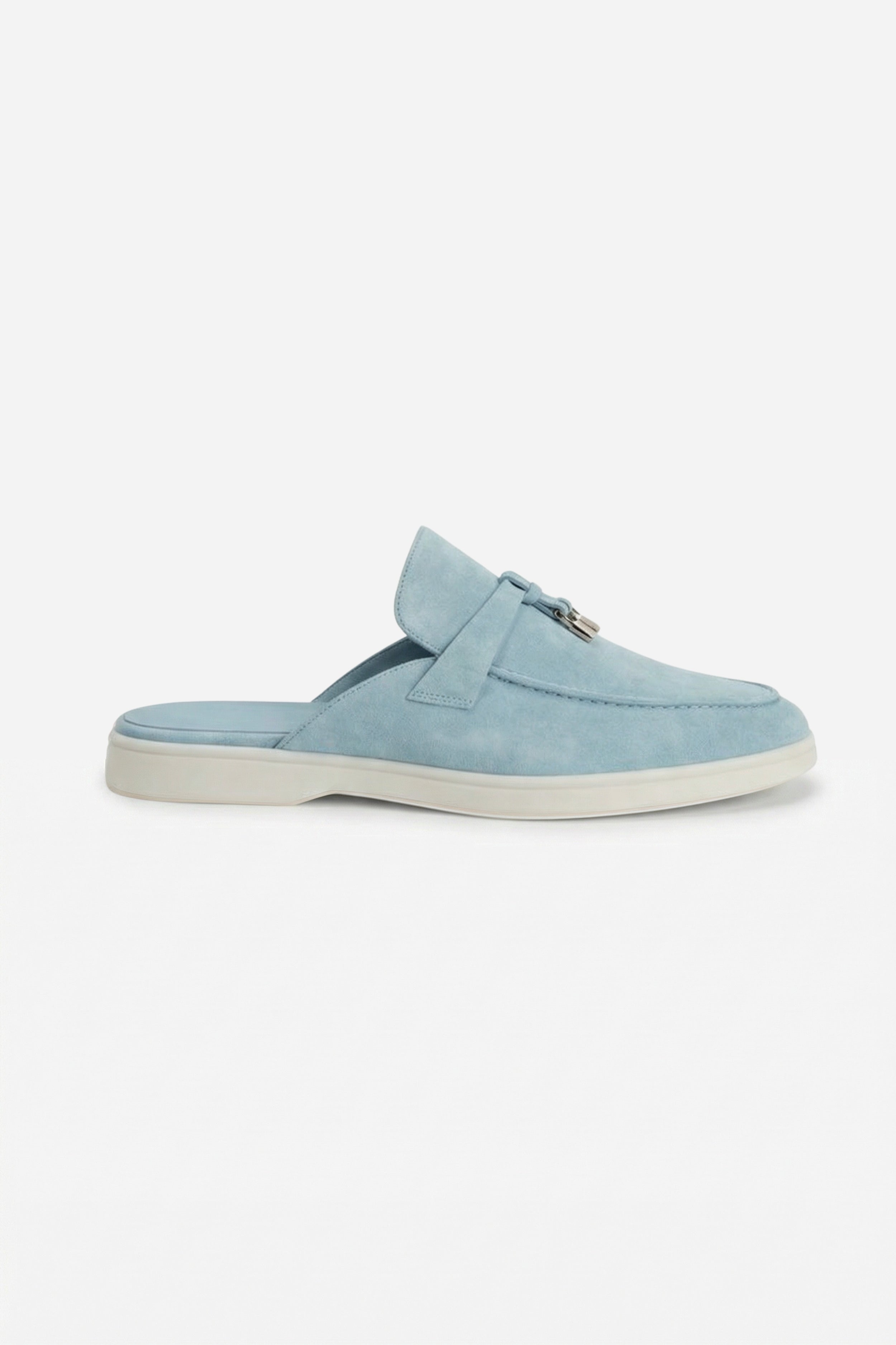 Portobello Suede Mule Baby Blue
