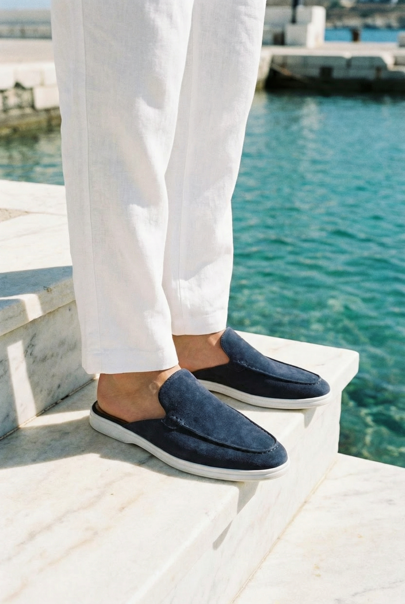Mayfair Mule Navy