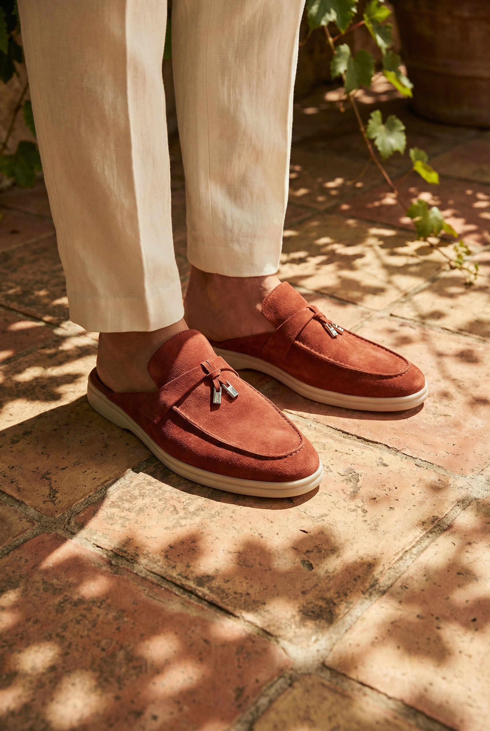 Portobello Suede Mule Bordeaux