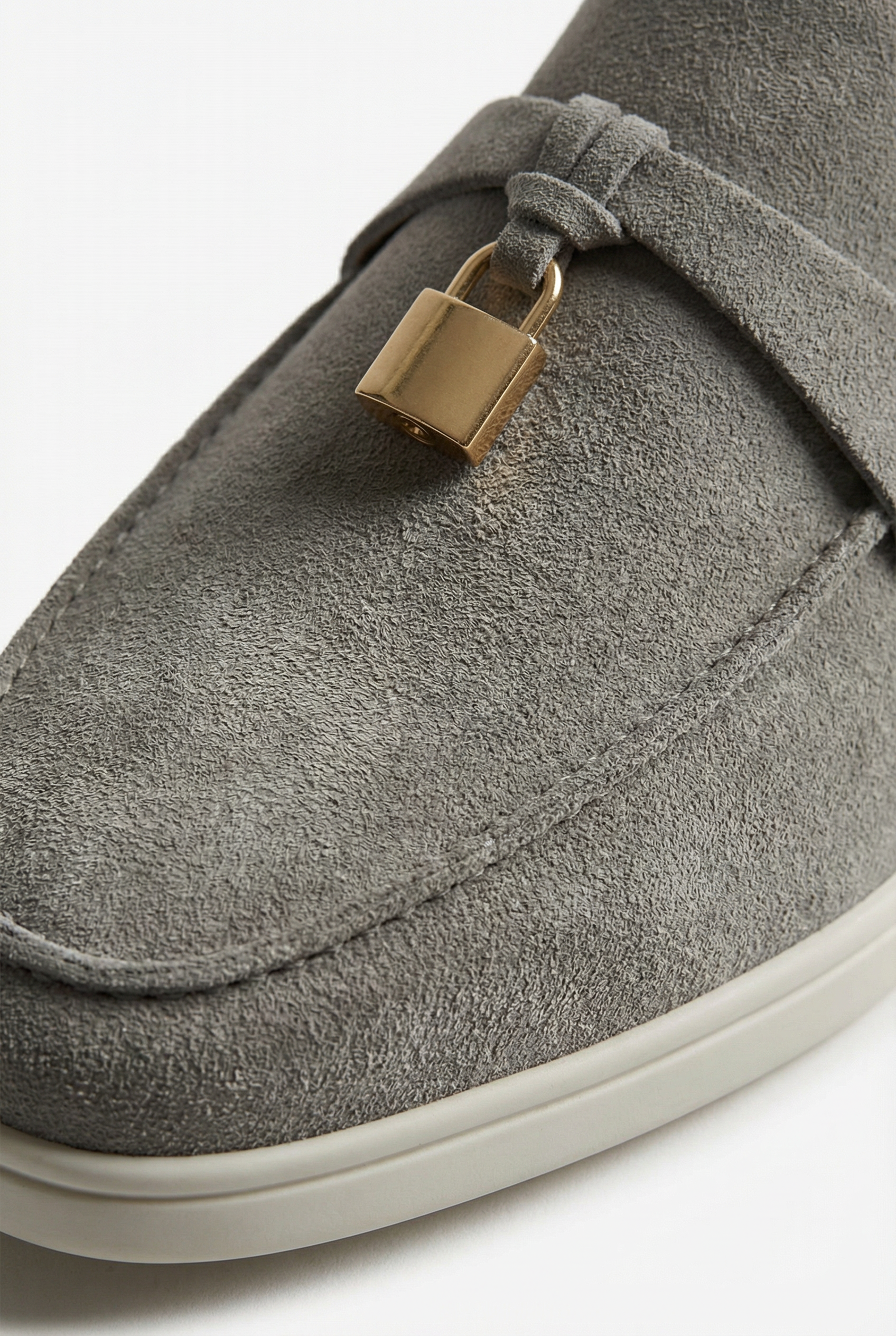 Portobello Suede Mule Grey