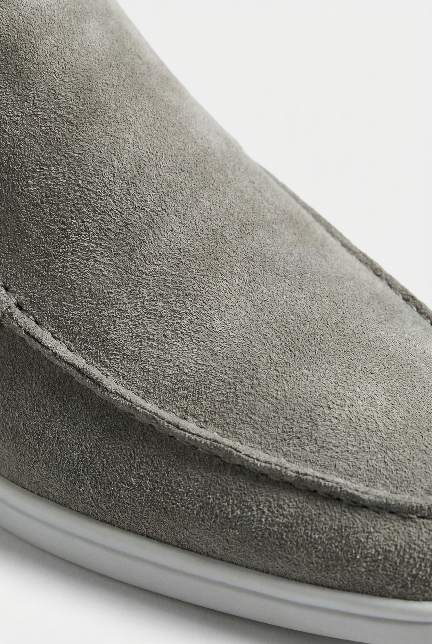 Classic Suede Loafer Grey