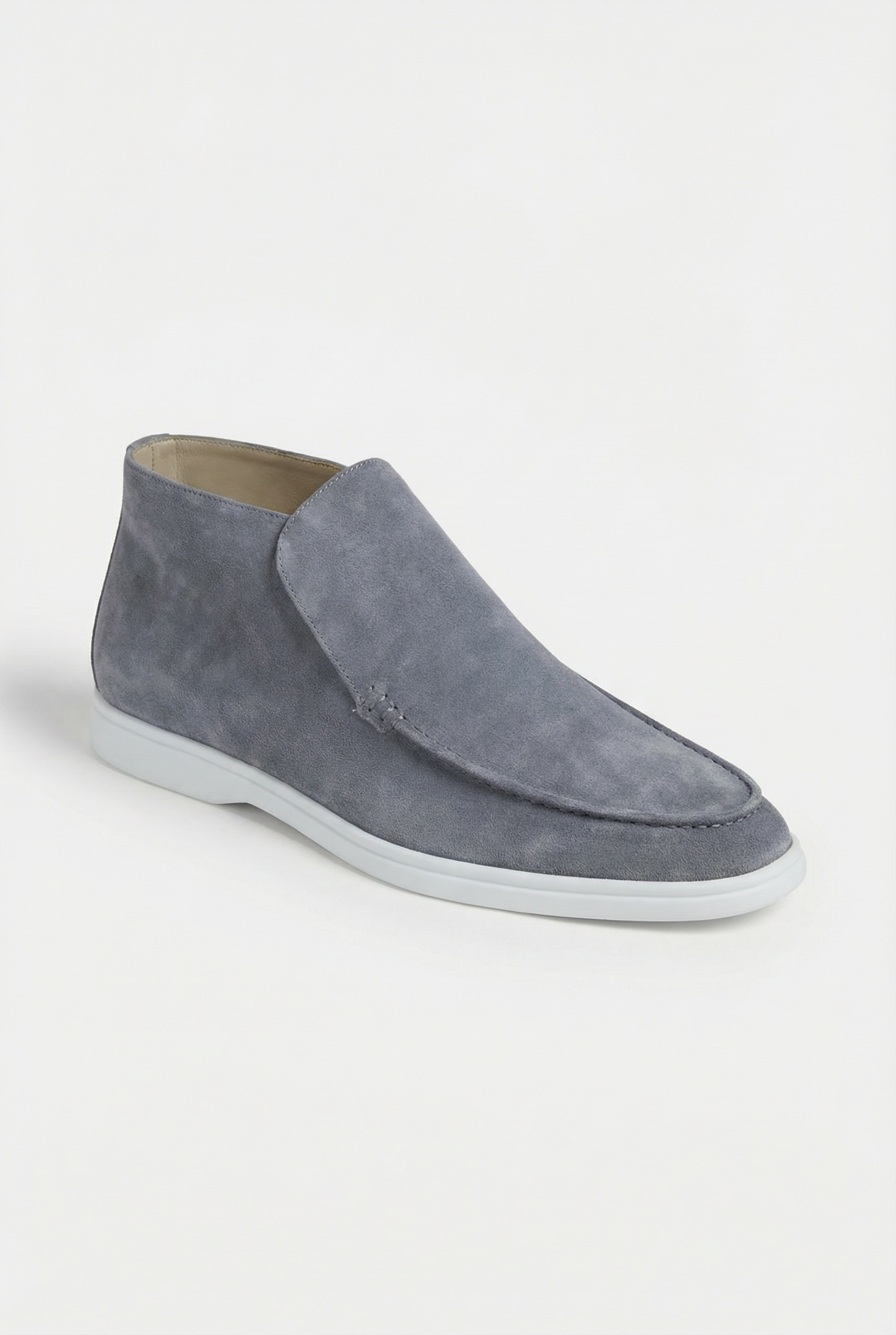 Captial Suede Loafer Baby Blue