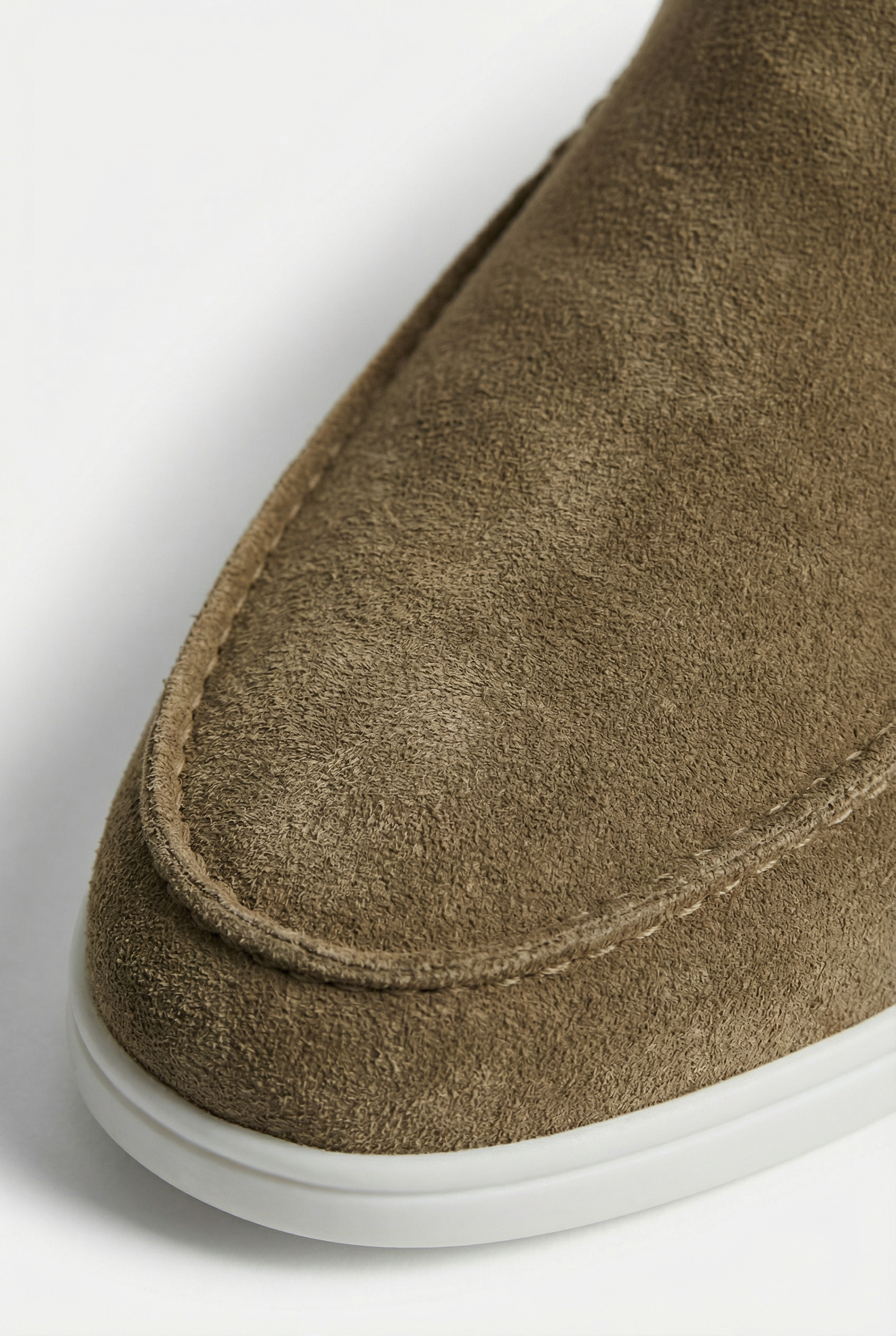 Captial Suede Loafer Camel