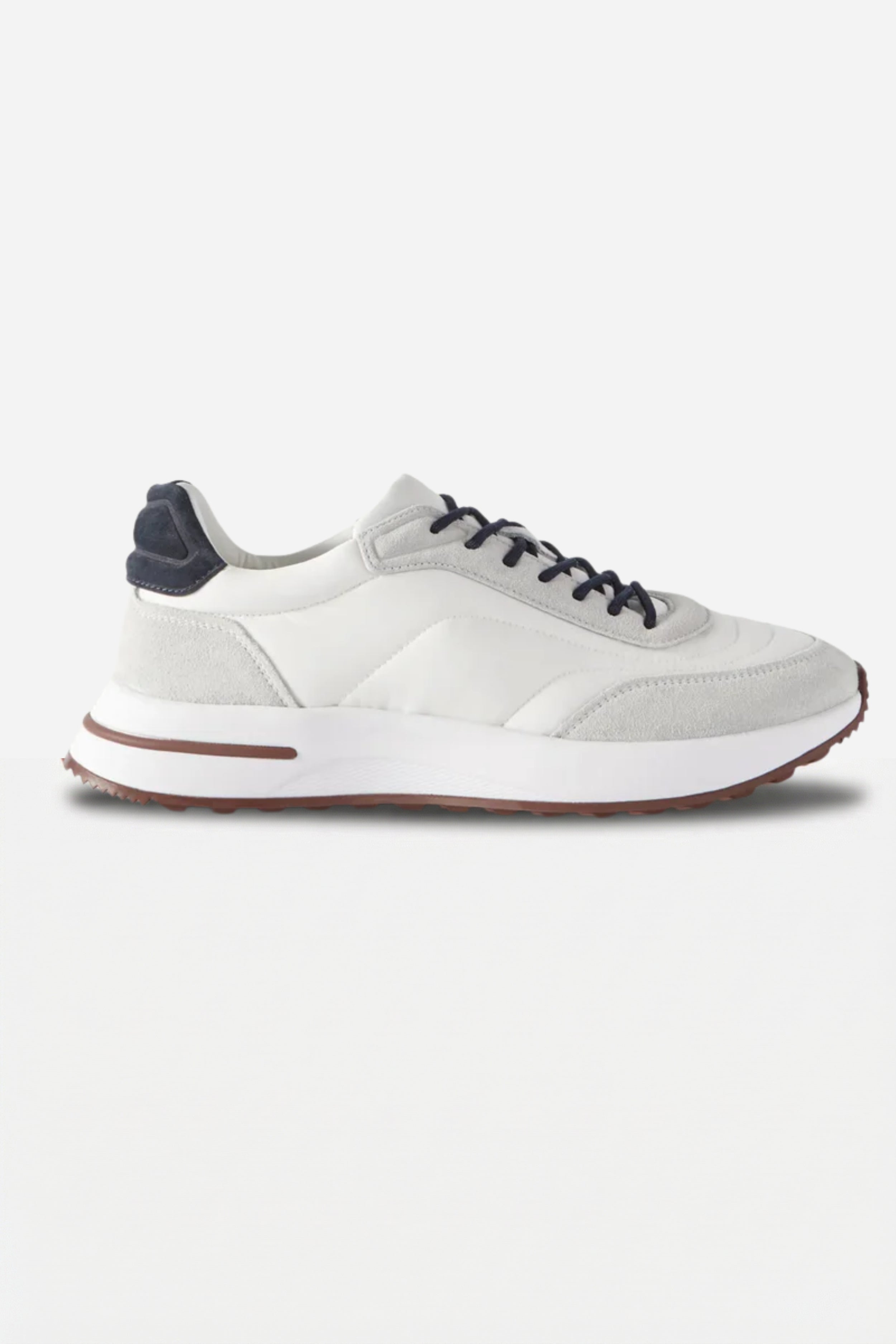 Bergamo Suede Sneaker Nordic White