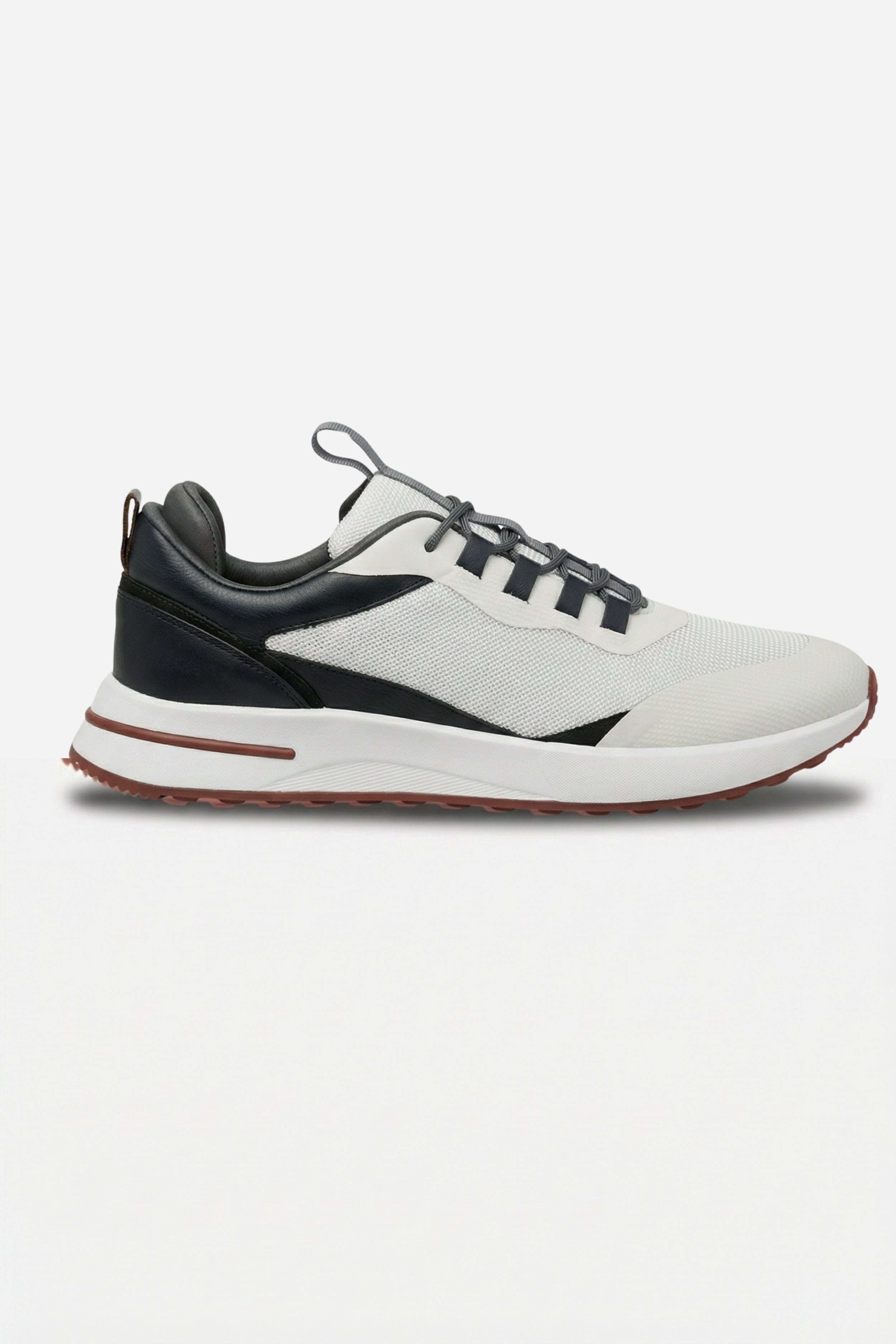 Postiano Suede Sneaker Ivory & Midnight
