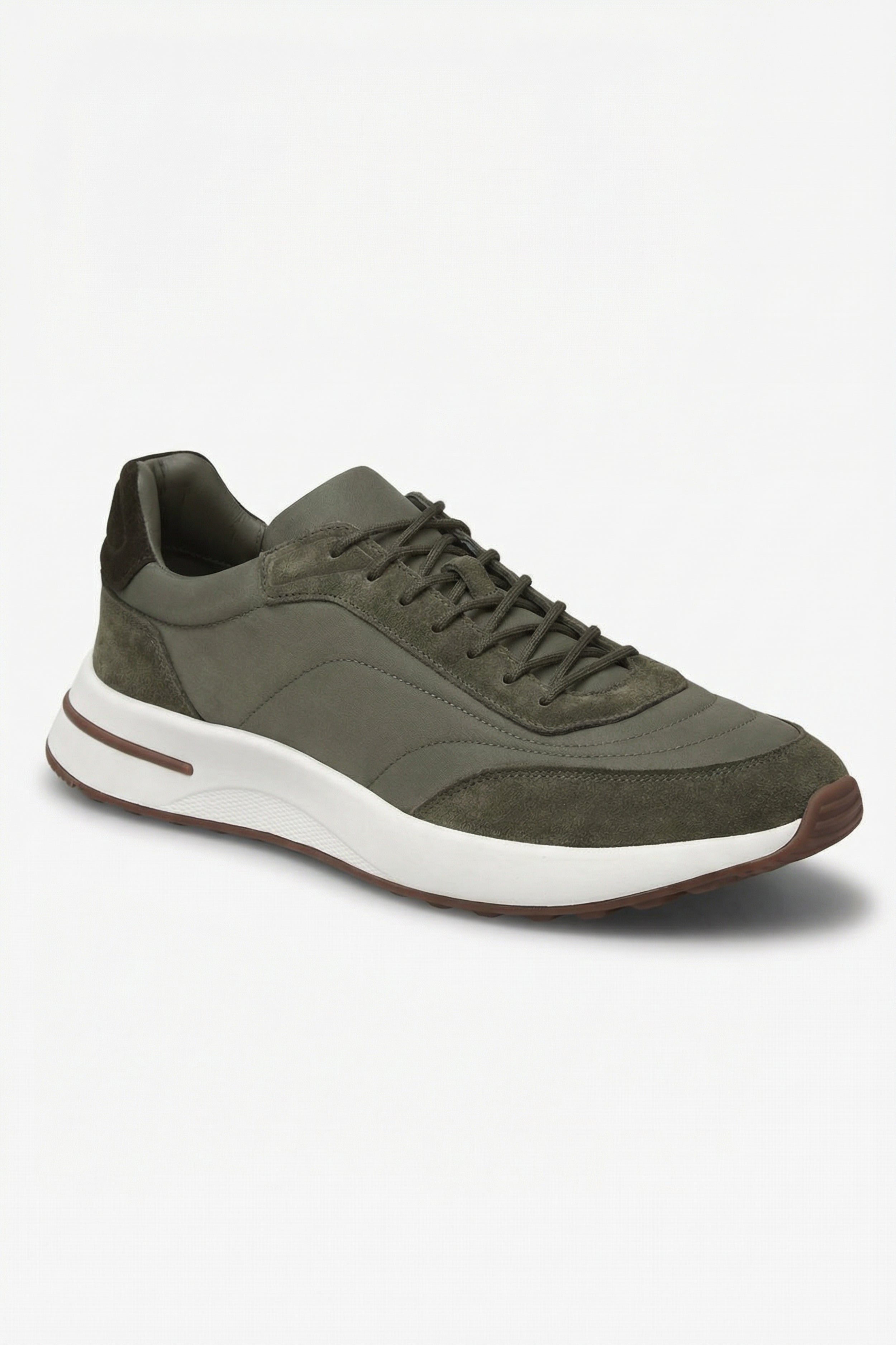 Bergamo Suede Sneaker Olive