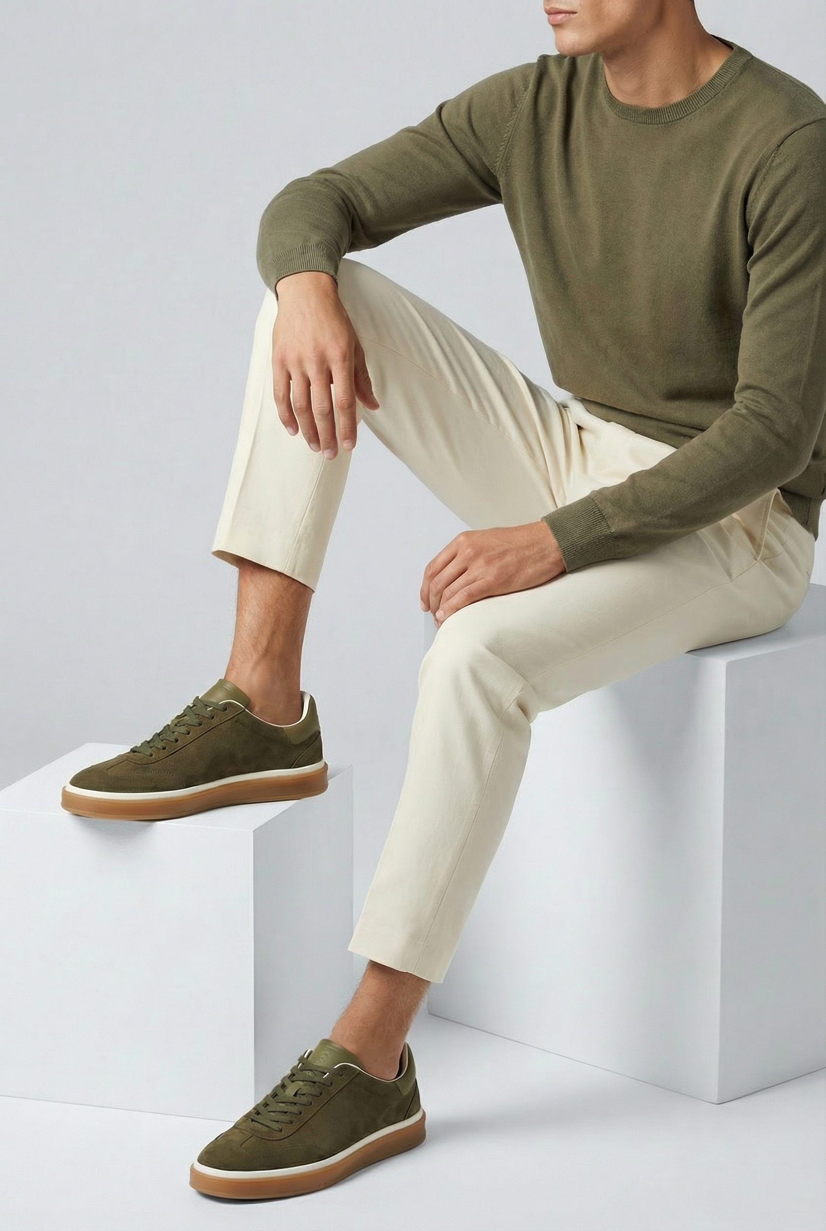 Mayfair Suede Sneaker Green
