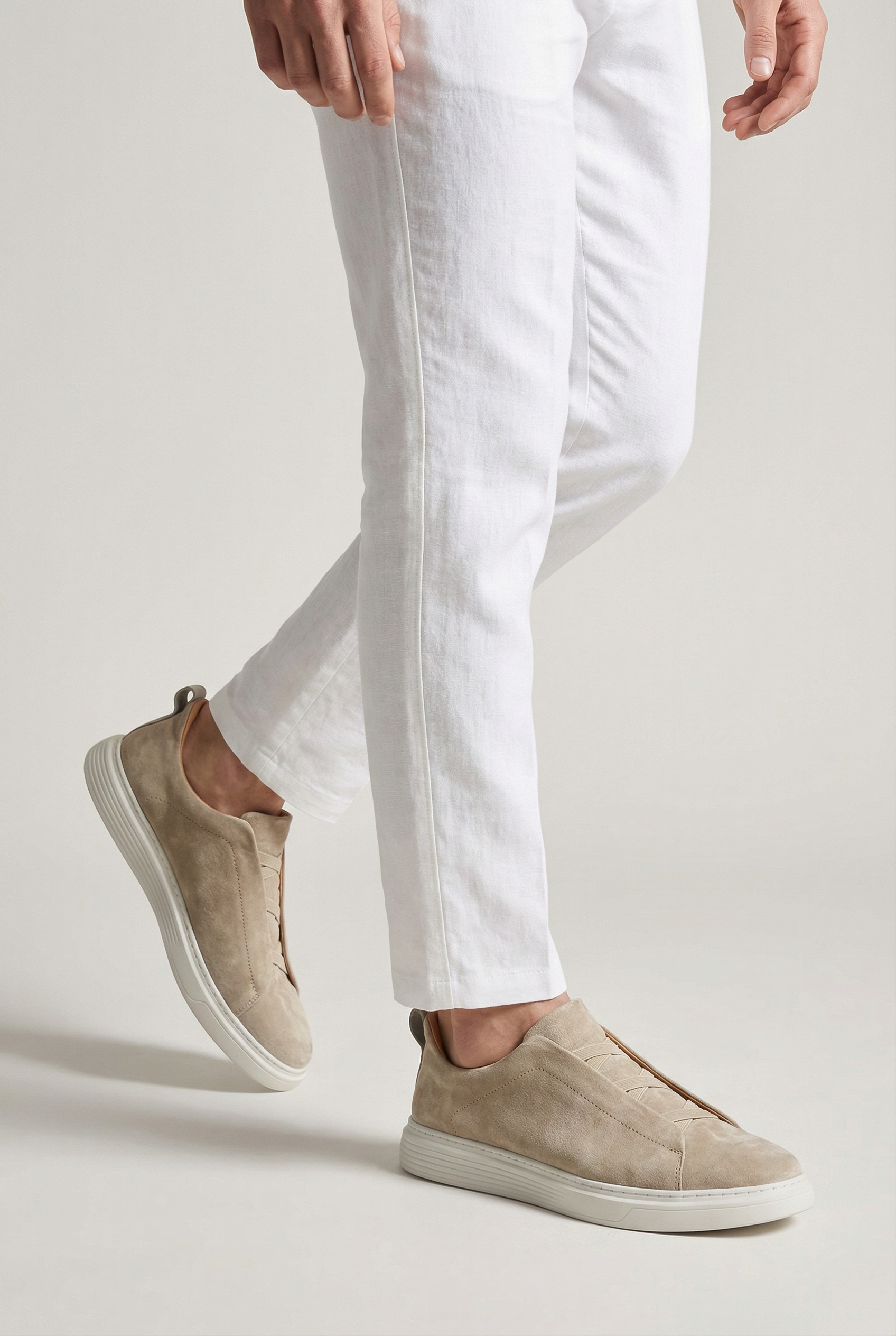 Mayfair Suede Slip-On Beige