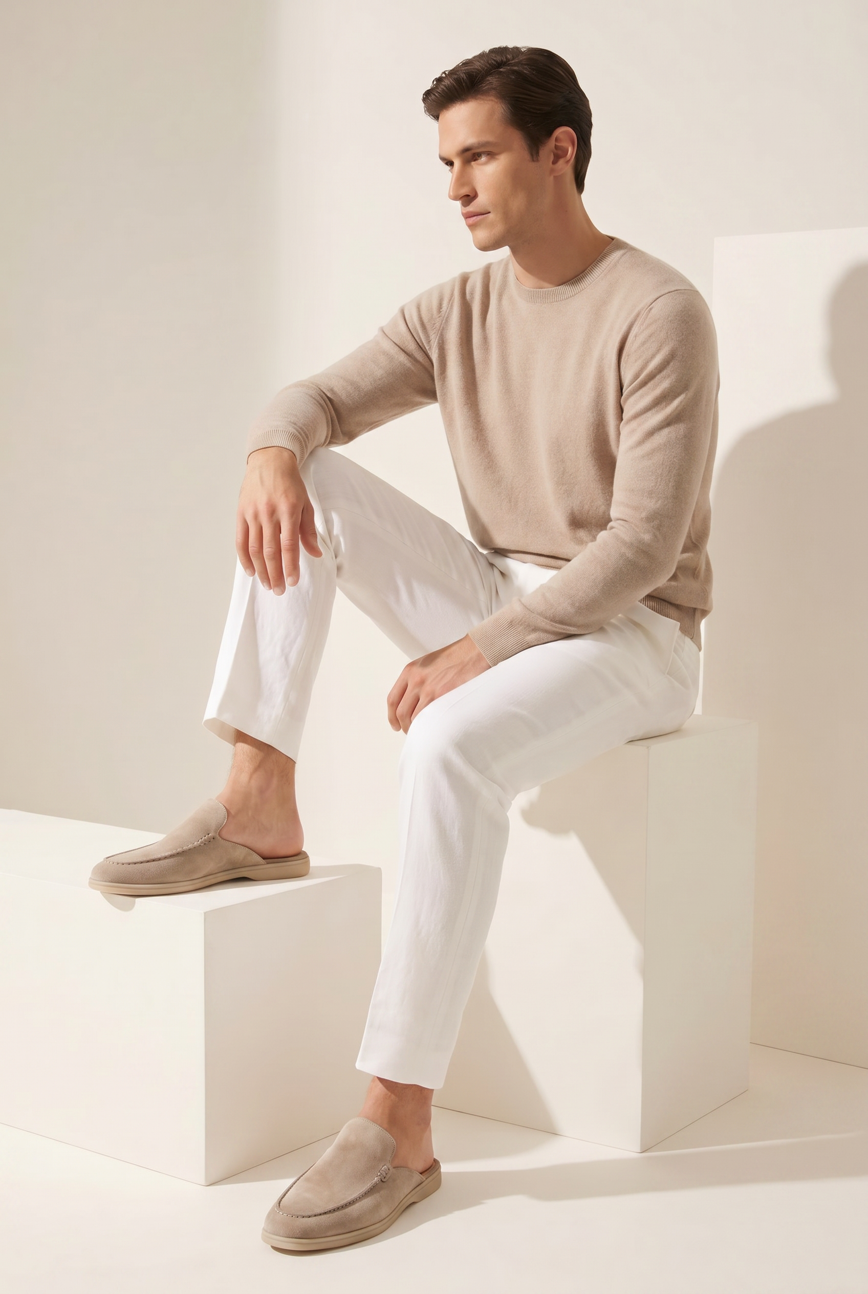 Mayfair Mule Beige