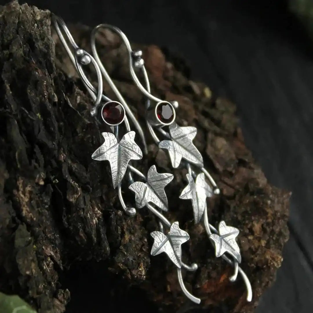 Antique Leaf Elf Earrings
