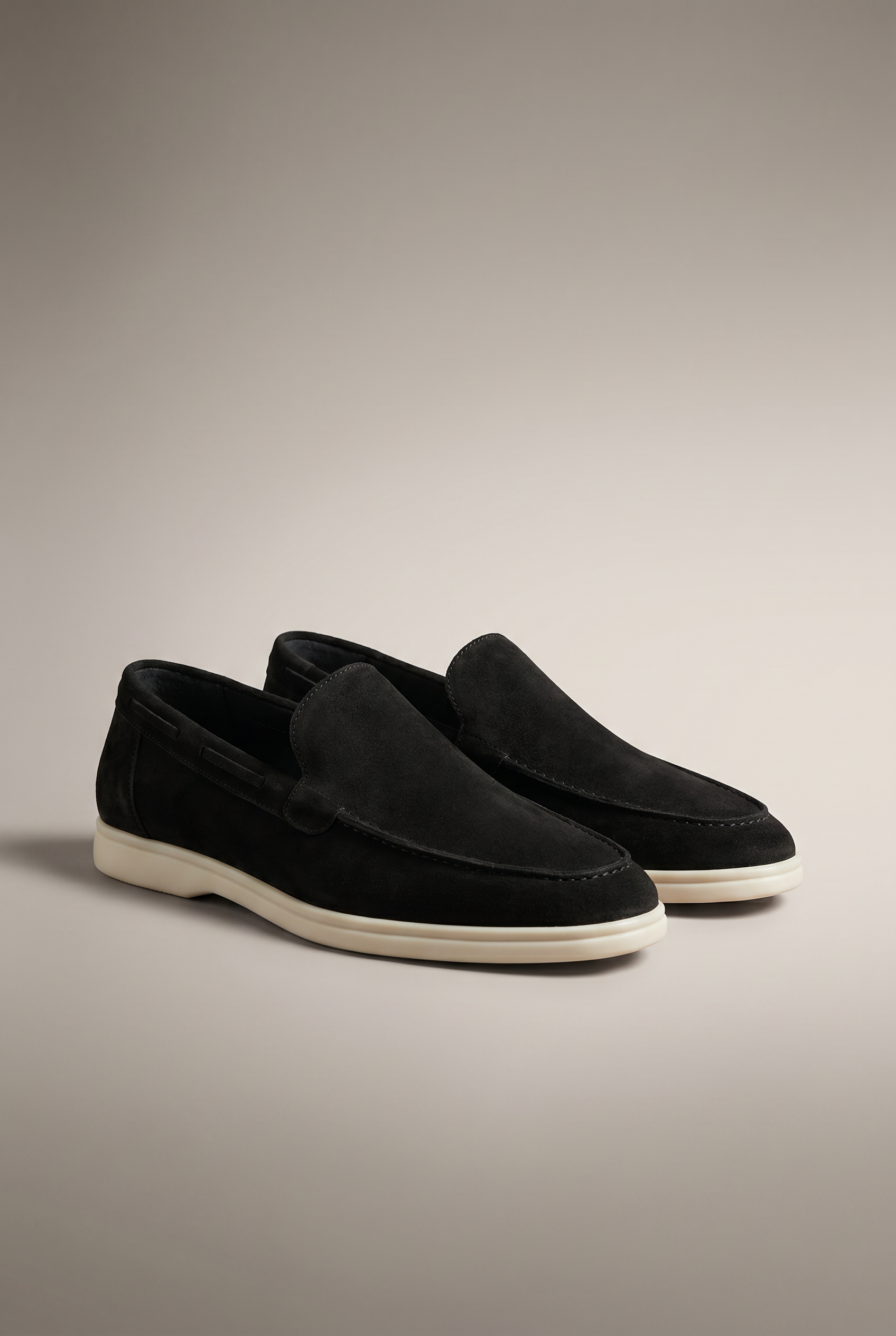 Classic Suede Loafer Black