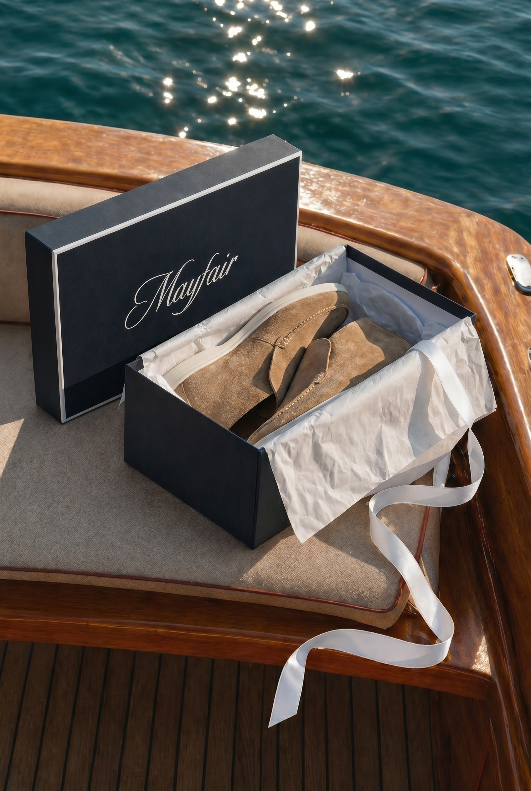 Captial Suede Loafer Camel