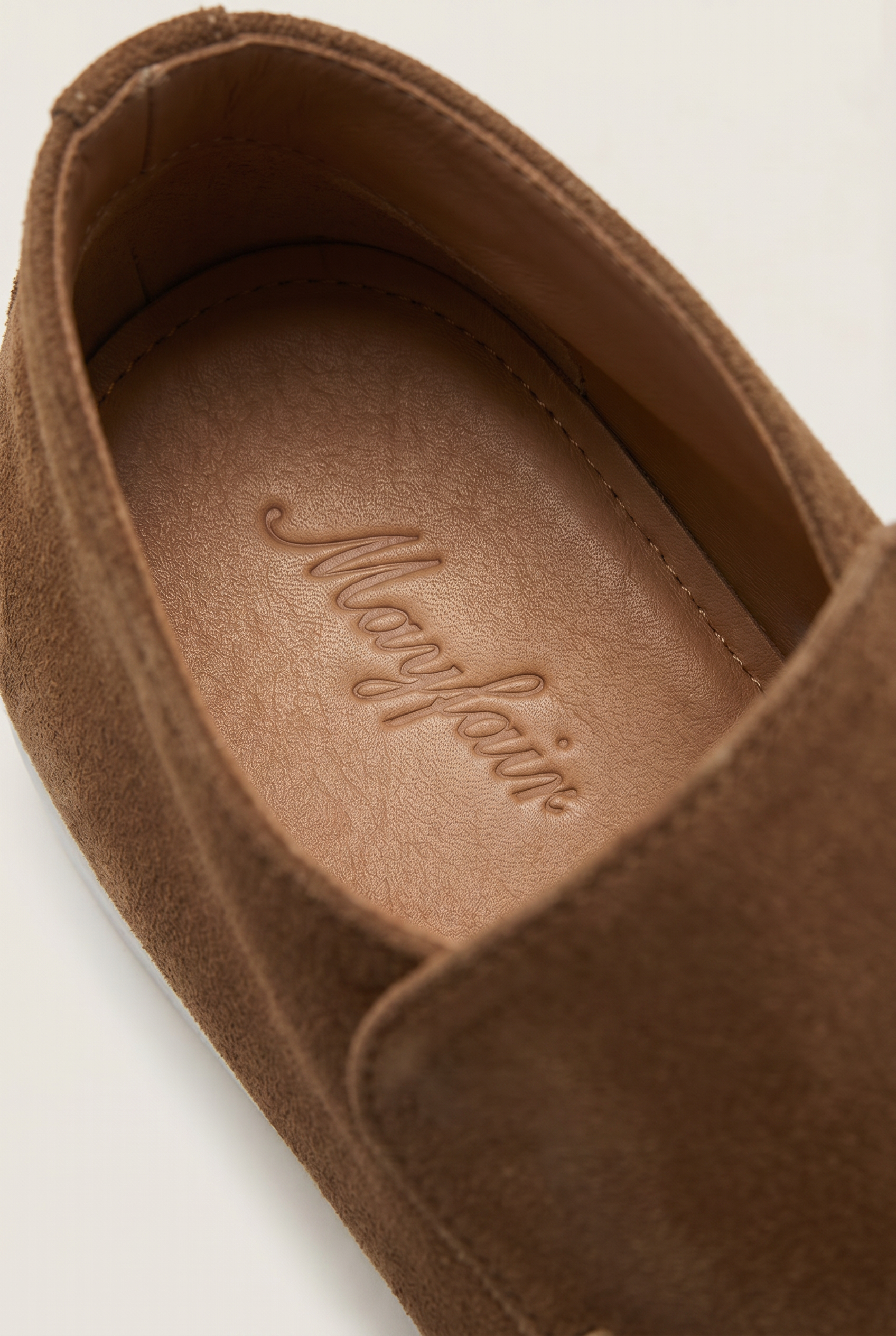 Captial Suede Loafer Camel