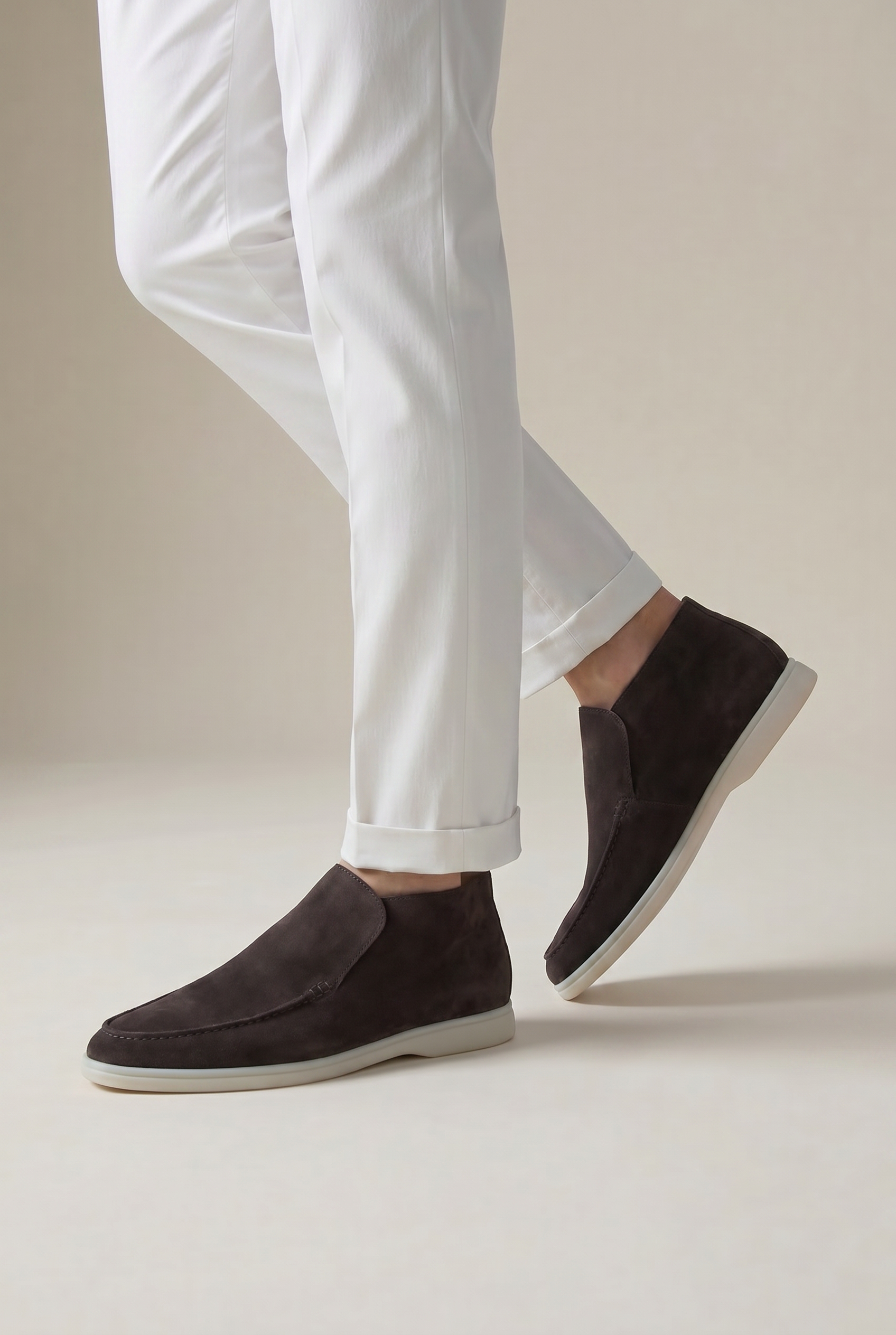 Captial Suede Loafer Brown