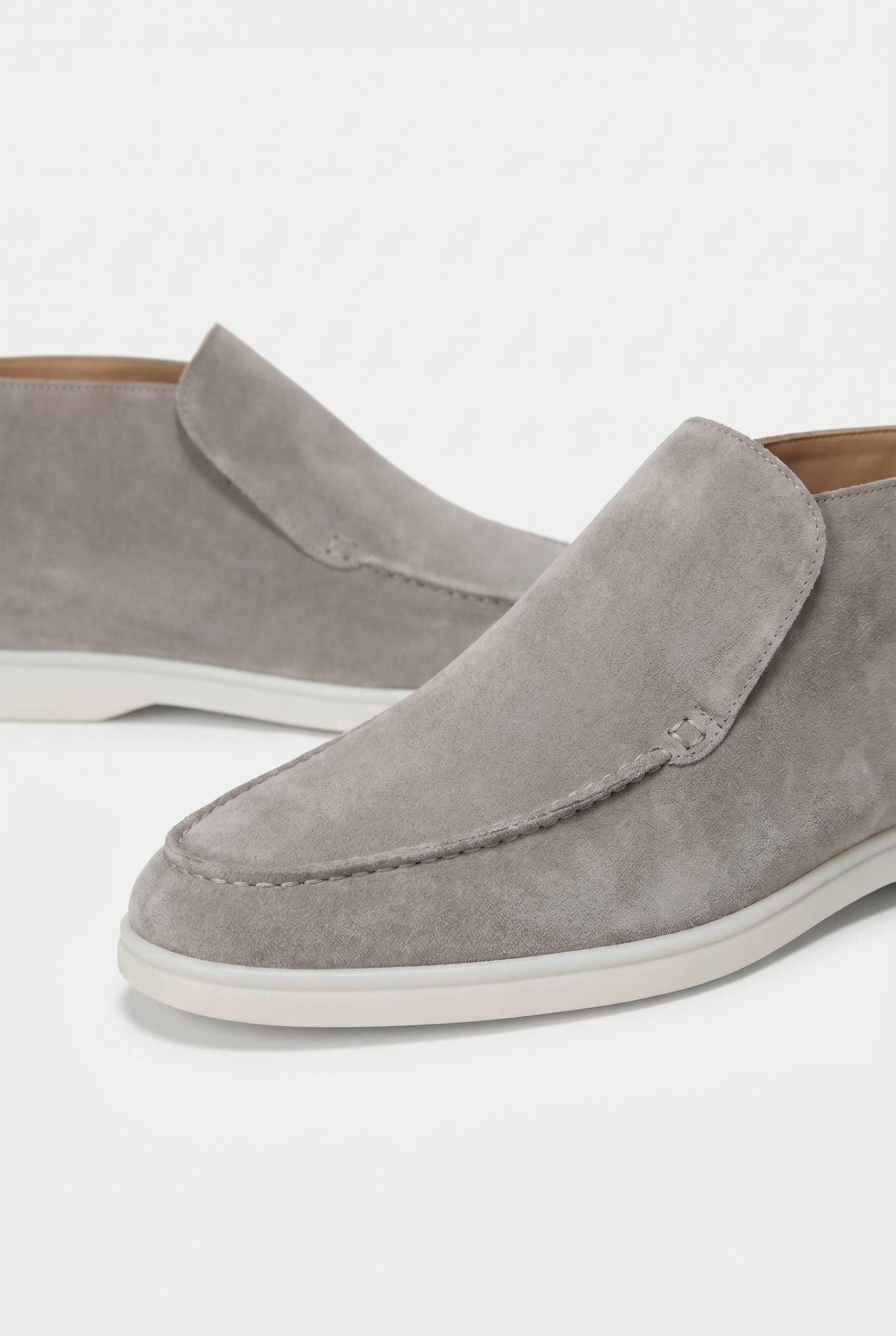 Captial Suede Loafer Grey