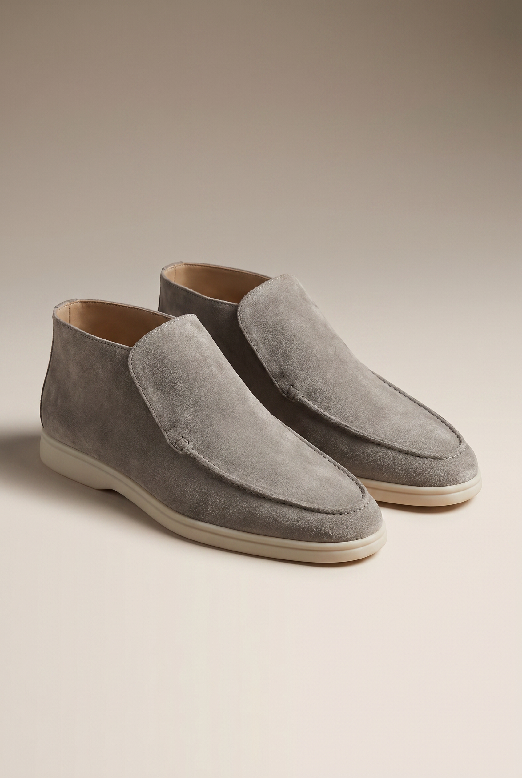 Captial Suede Loafer Grey