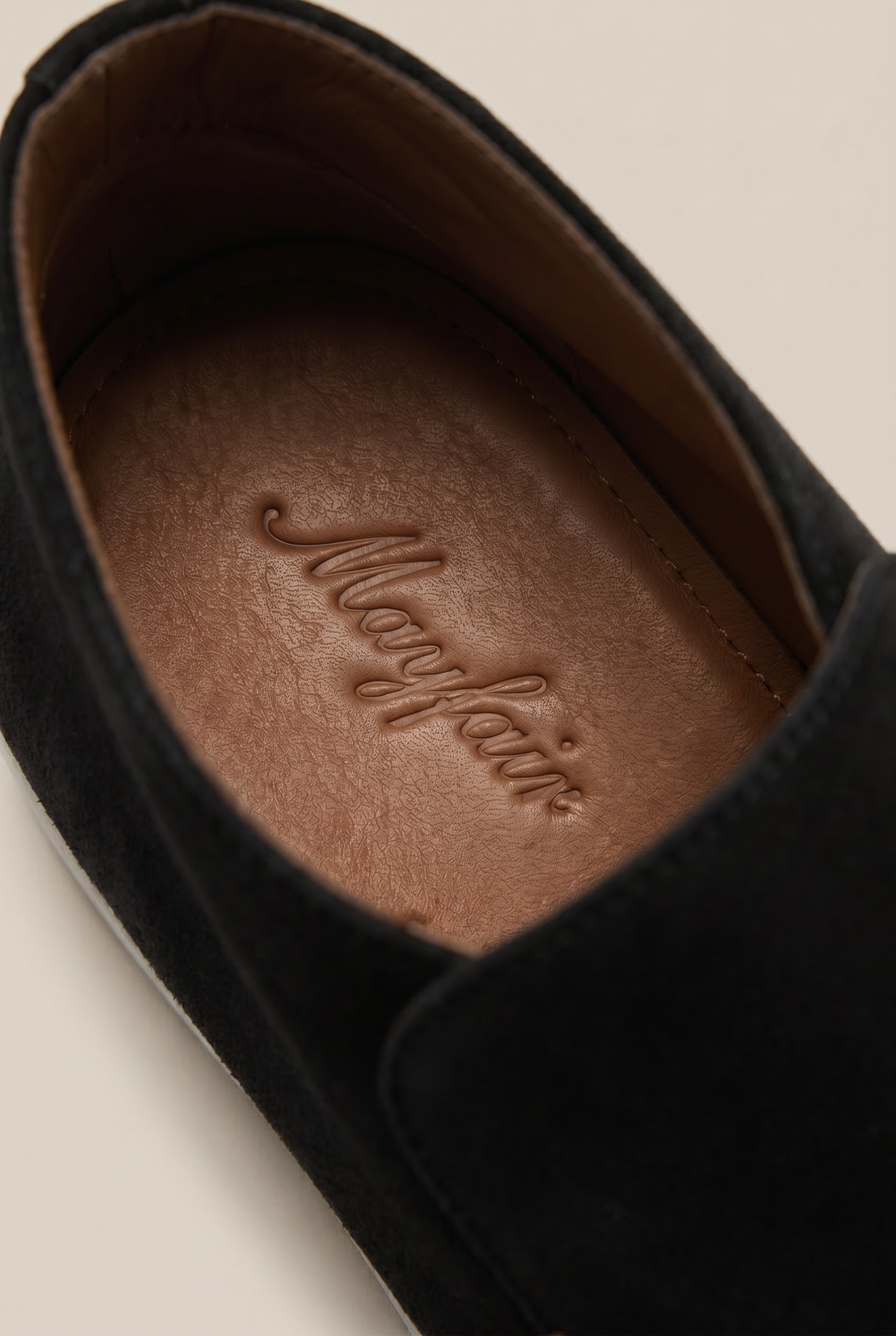 Captial Suede Loafer Black