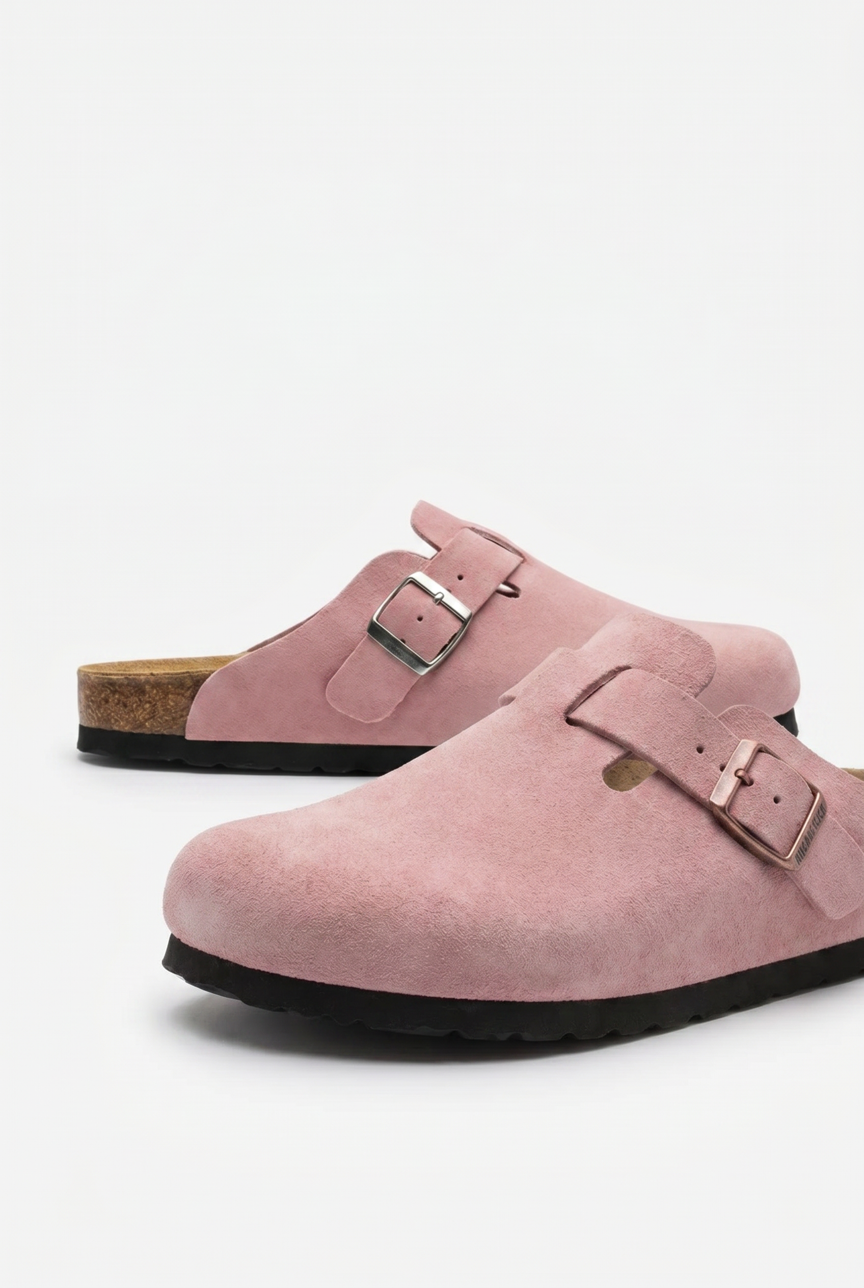 Mayfair Calfsuede Clog Pink