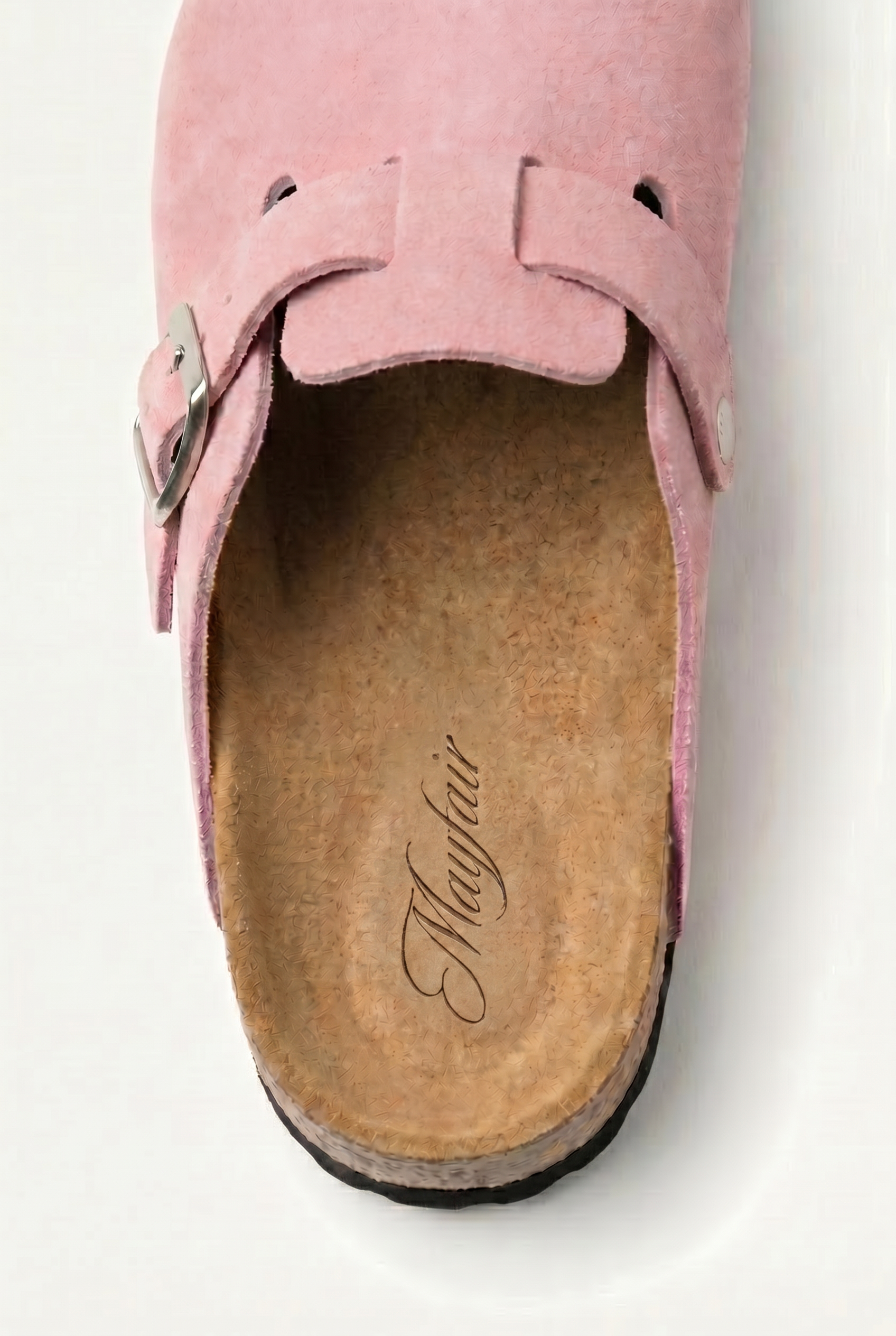 Mayfair Calfsuede Clog Pink