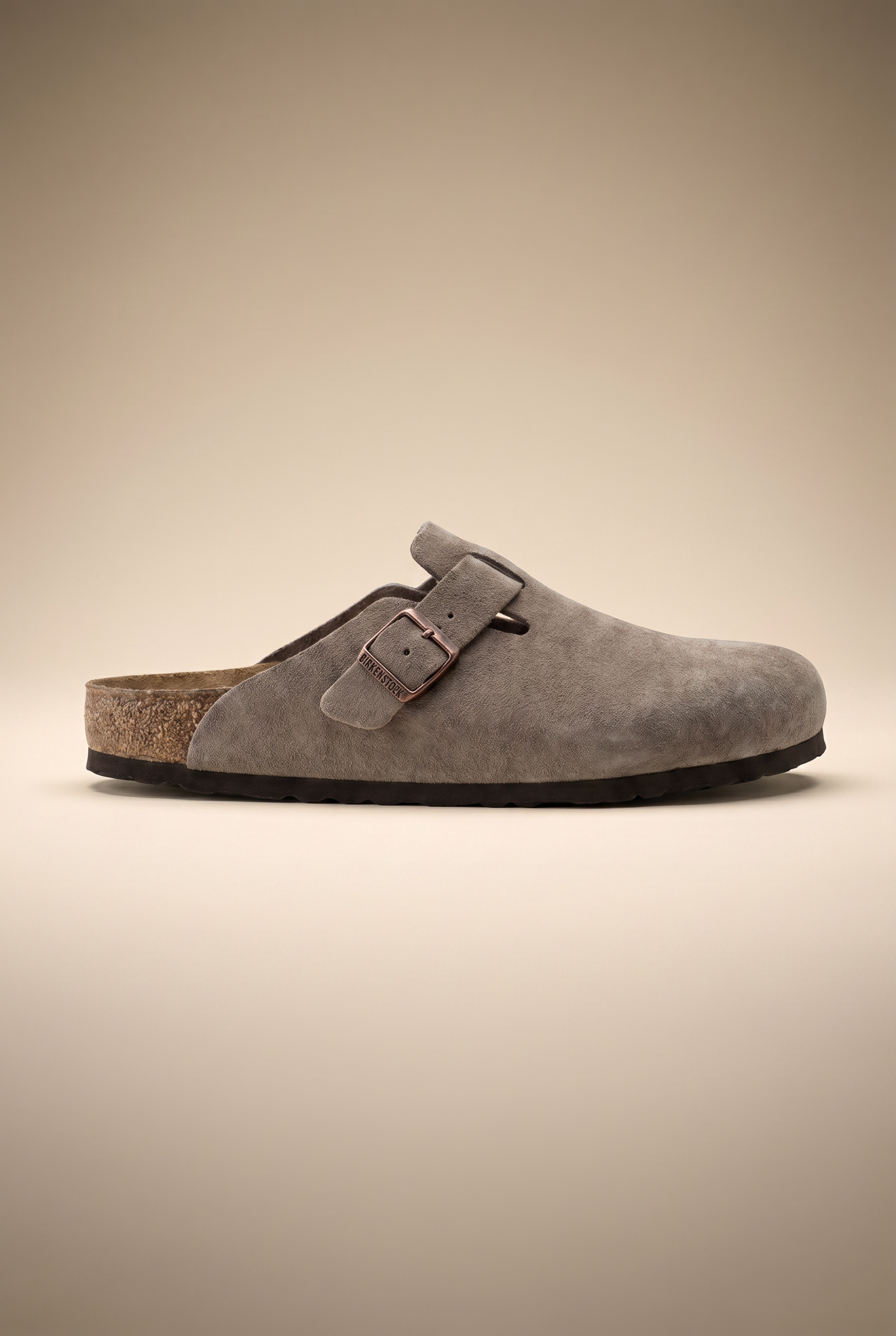 Mayfair Calfsuede Clog taupe