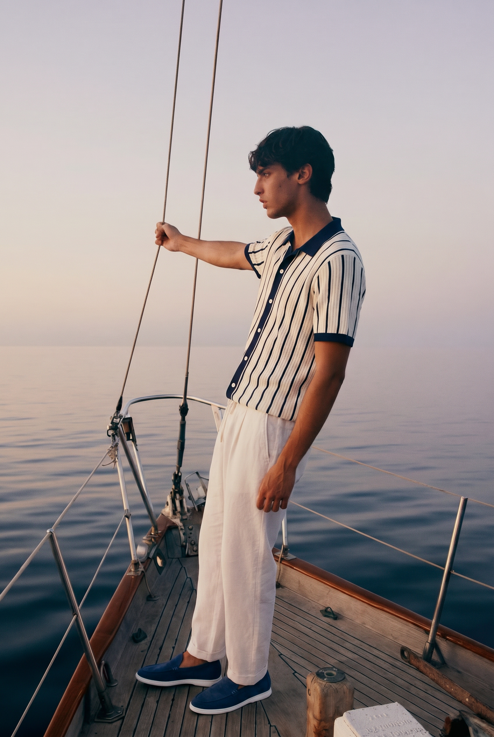 Riviera Navy Stripe Summer Set