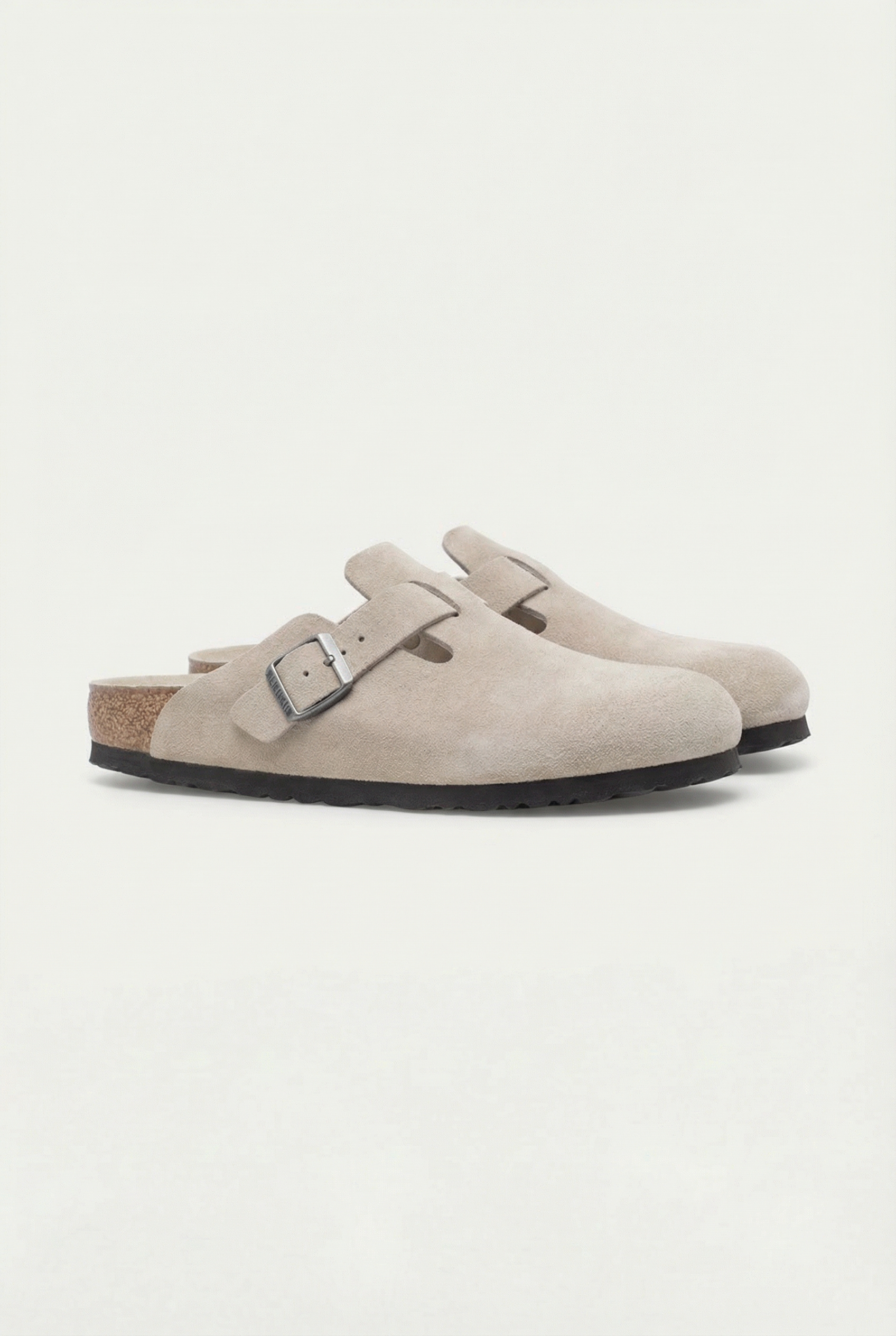 Mayfair Calfsuede Clog Beige