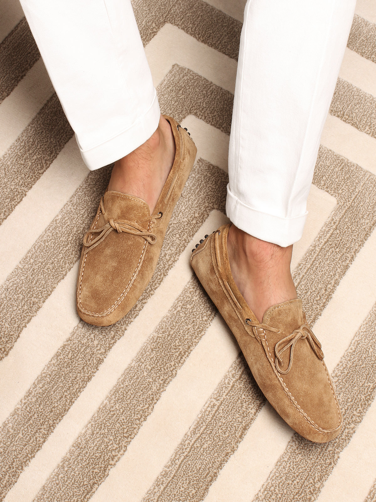 Mayfair Suede Roadster Shoe Beige