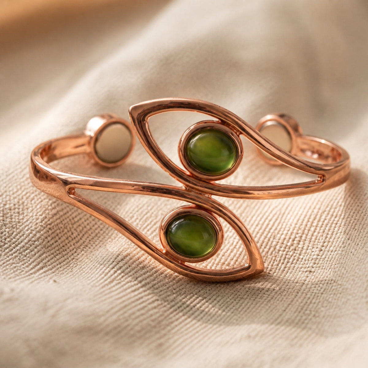 Iridescent Opal Copper Bracelet