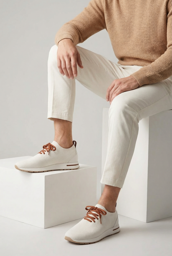 Mayfair Knit Sneaker Ivory