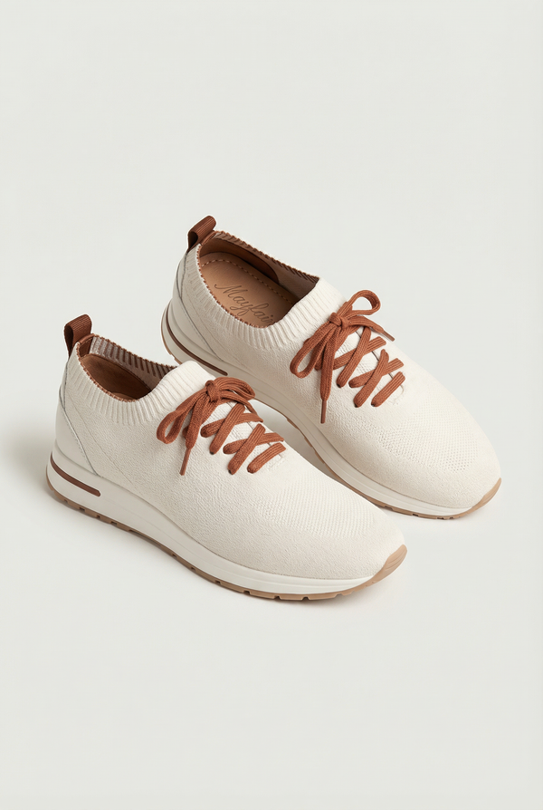 Mayfair Knit Sneaker Ivory