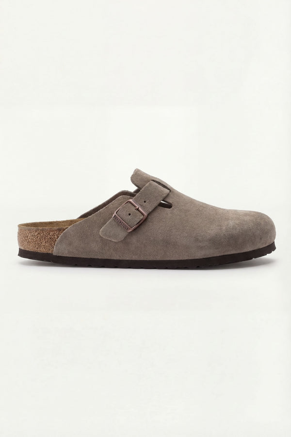 Mayfair Calfsuede Clog taupe