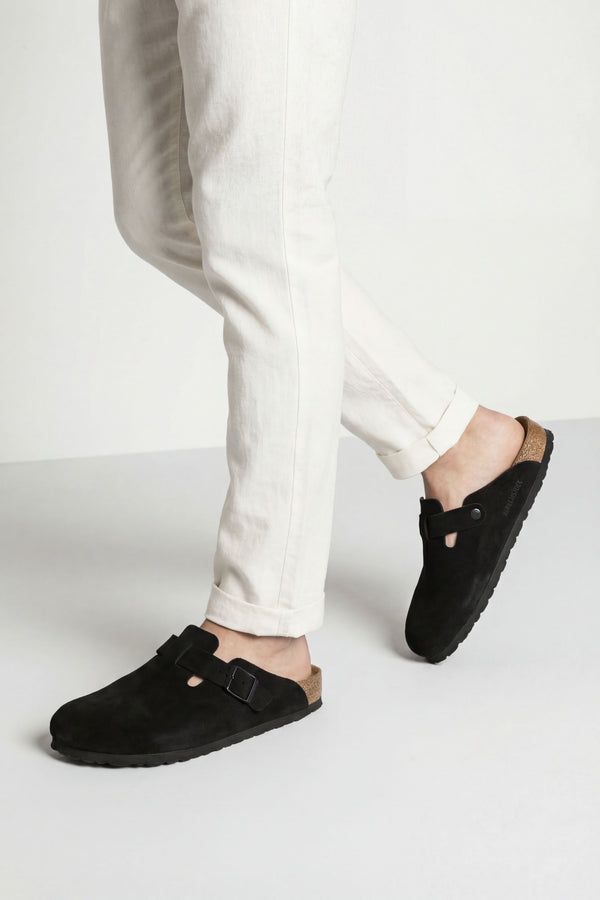 Mayfair Calfsuede Clog Black