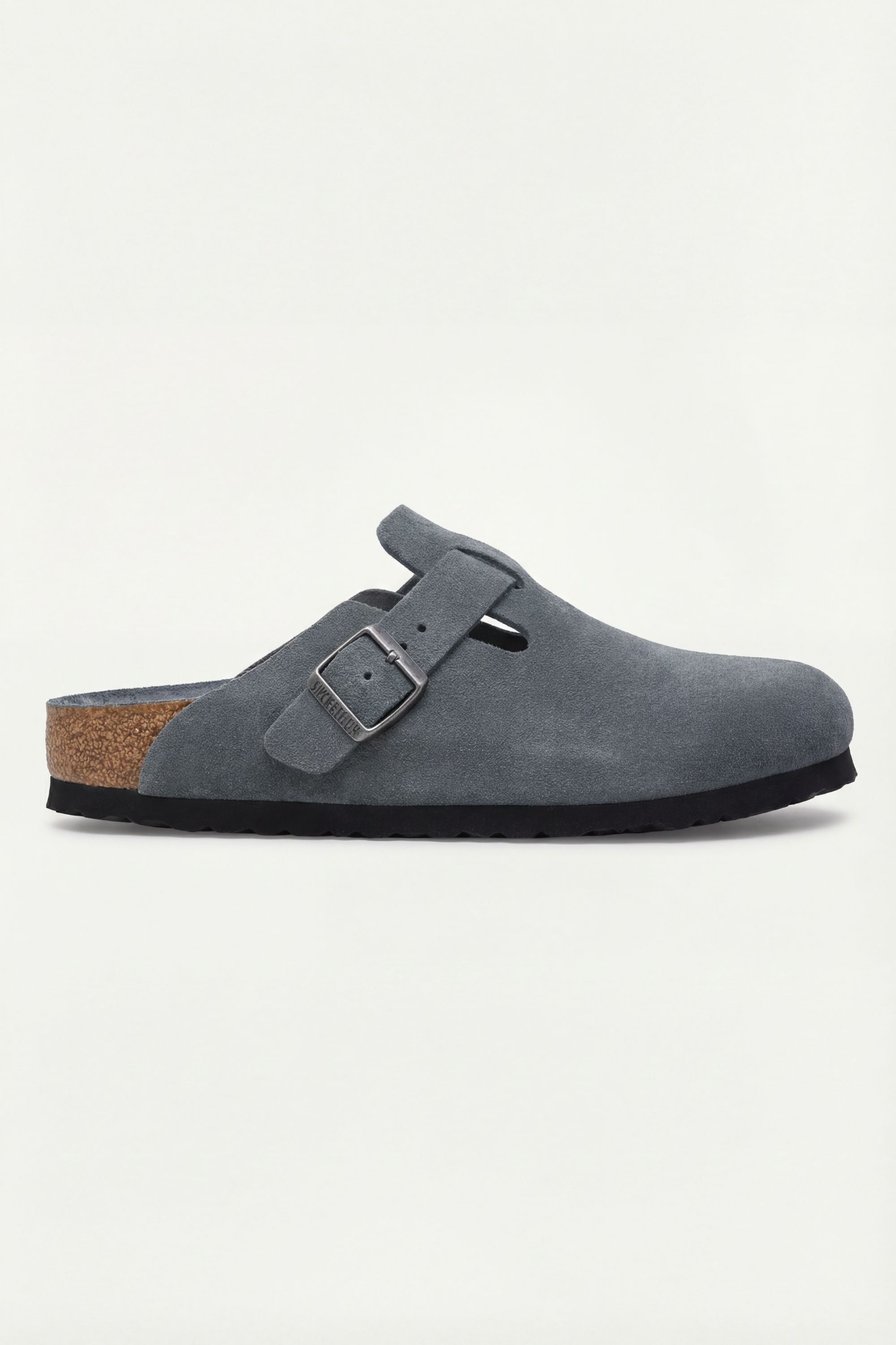 Mayfair Calfsuede Clog Stone Gray